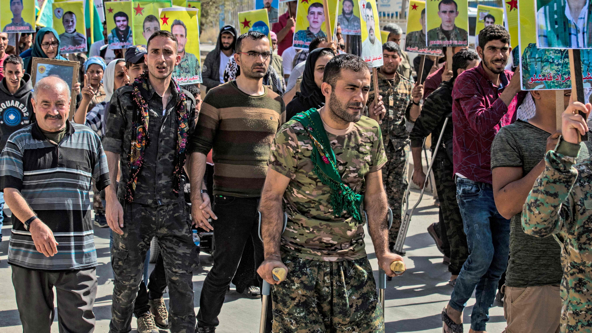 Kurden demonstrieren in Qamischli in Nordsyrien | AFP