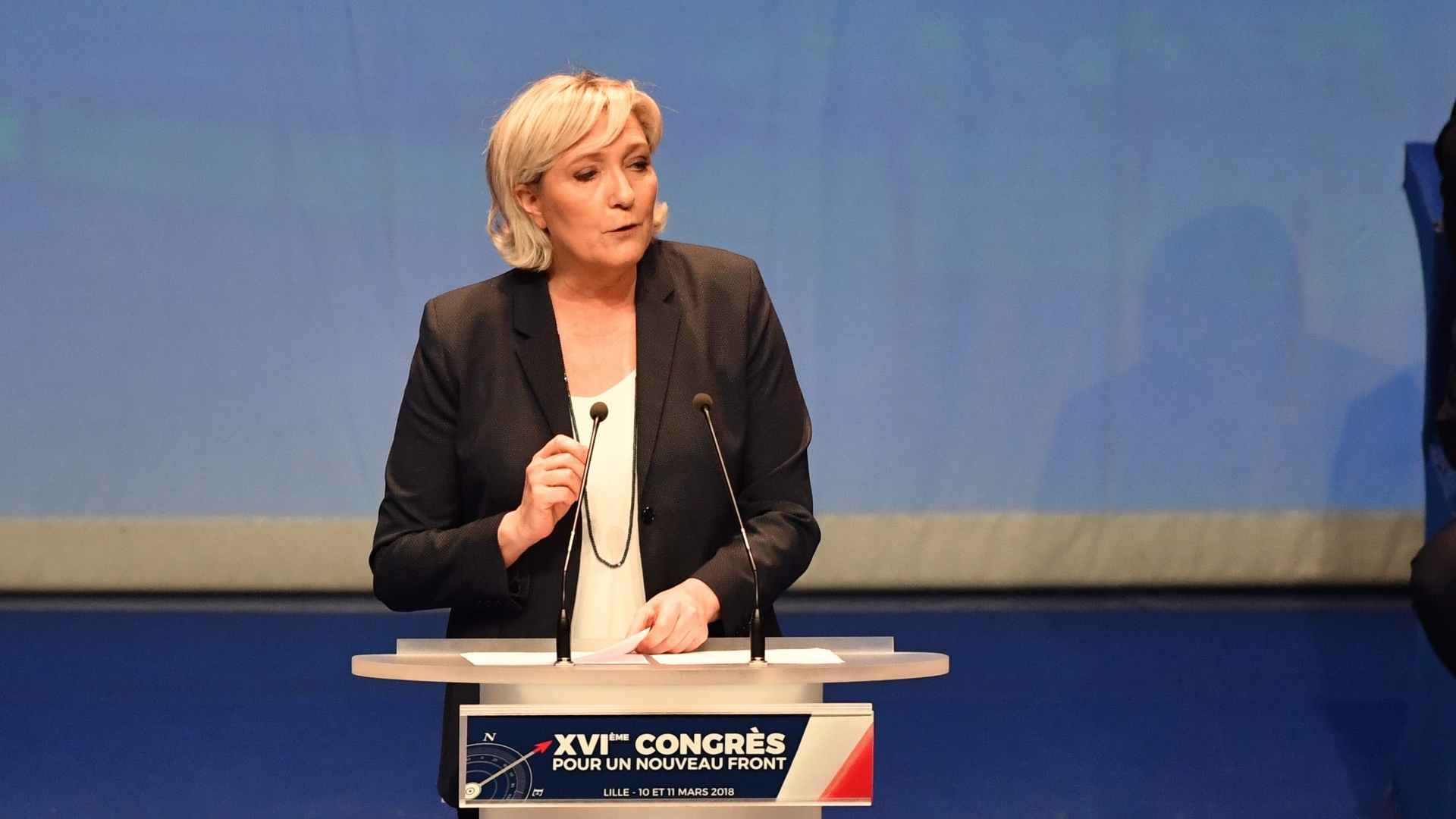 Marine Le Pen beim Parteitag des Front National | AFP