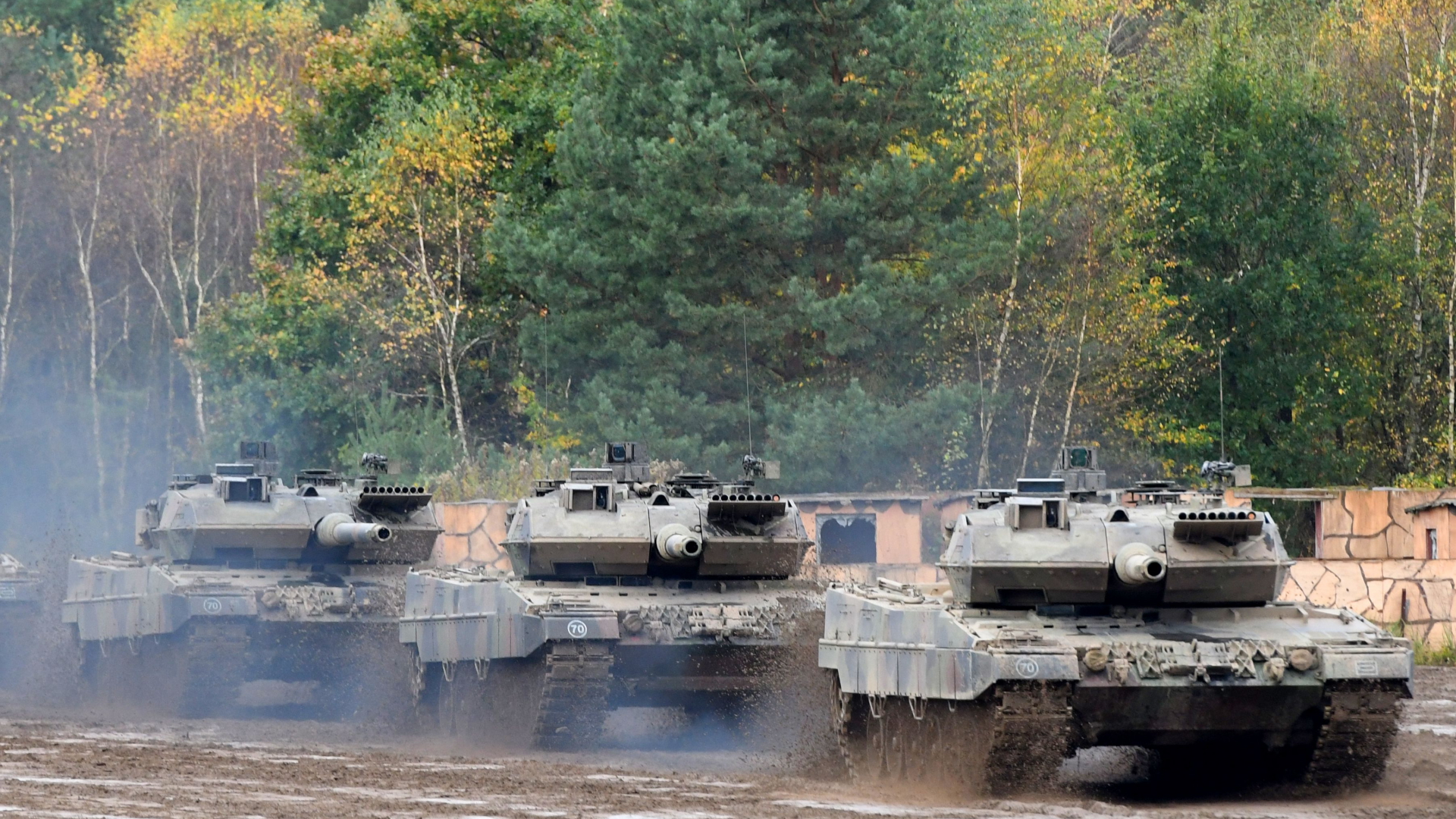 Leopard 2-Panzer der Bundeswehr. | AFP