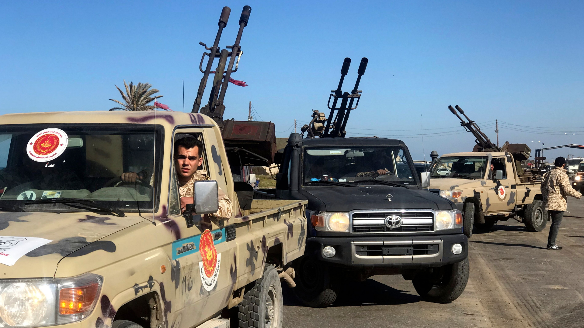 Libysche Regierungstruppen erreichen einen Vorort von Tripolis. | AFP