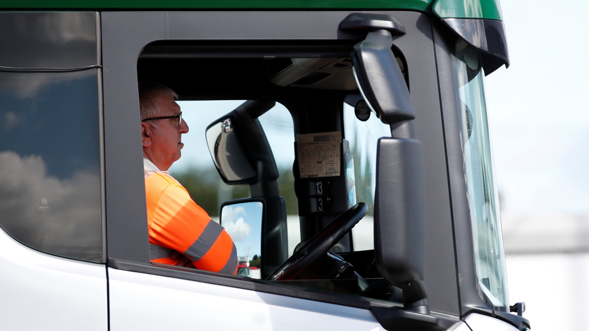Lkw-Fahrer in Großbritannien | REUTERS