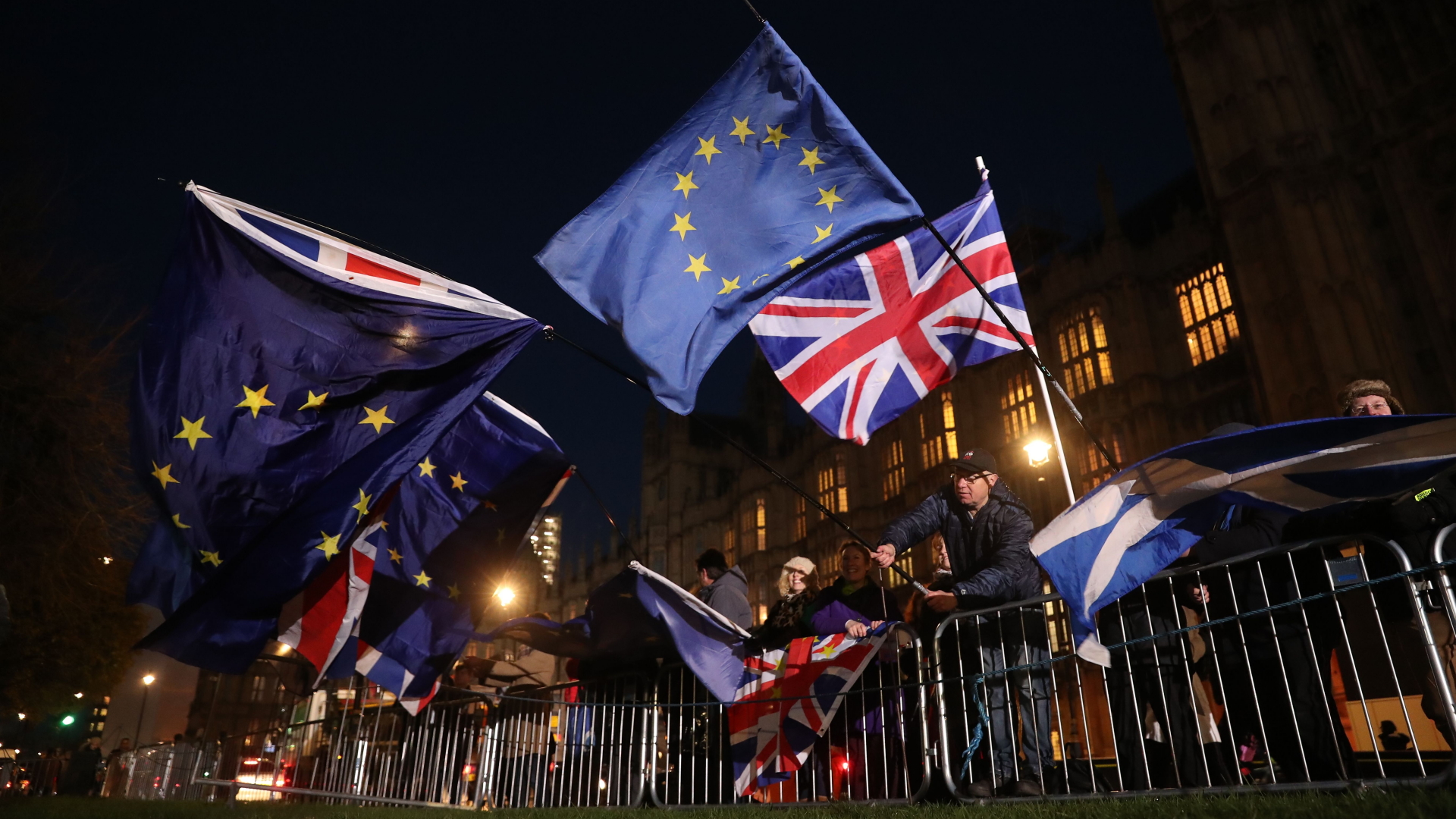 Brexit-Gegner vor dem Londoner Parlament | AFP