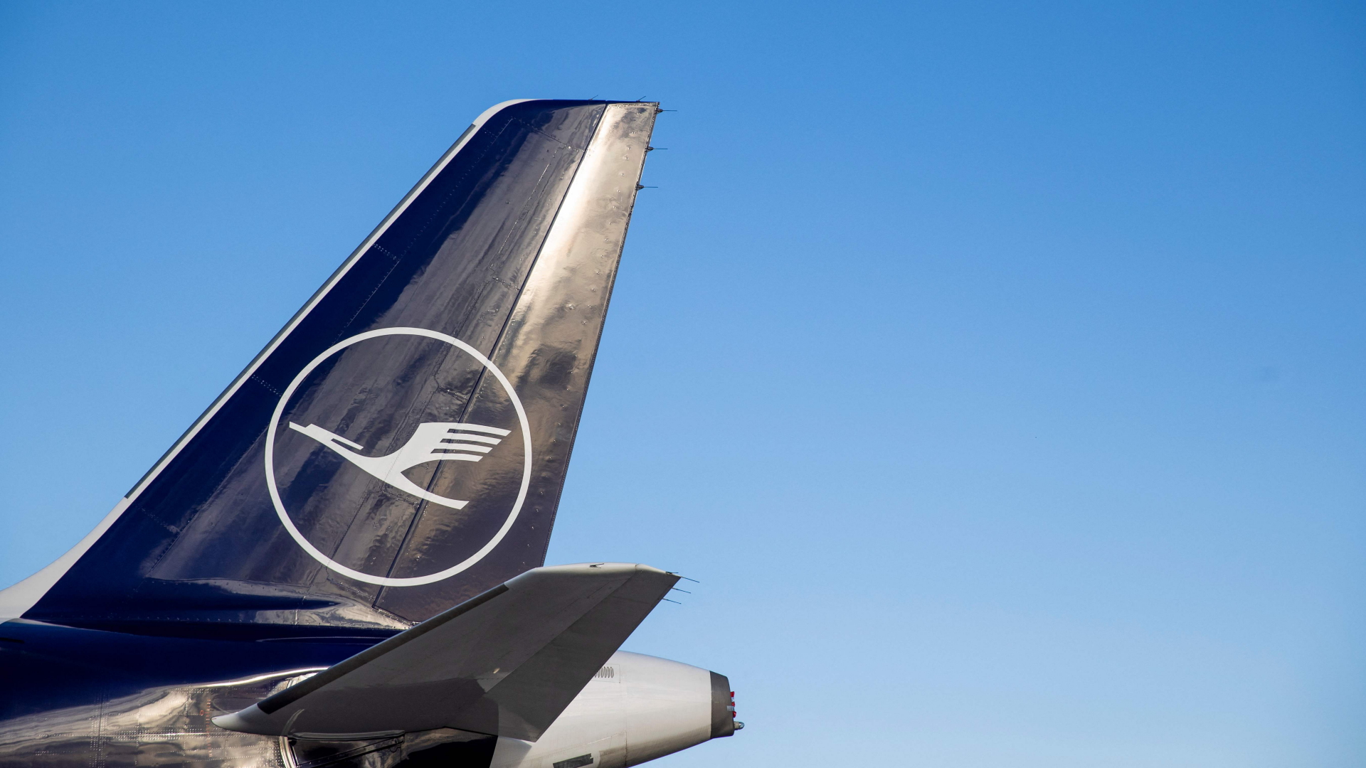 Logo der Lufthansa am Leitwerk einer Maschine | AFP