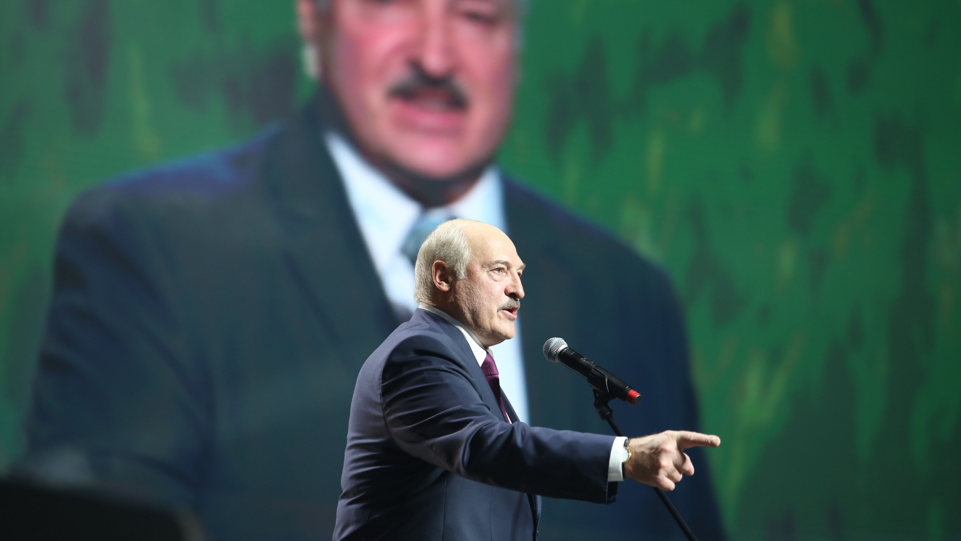 Belarus' Präsident Lukaschenk spricht auf einer Veranstaltung im September 2020 in Minsk | AFP