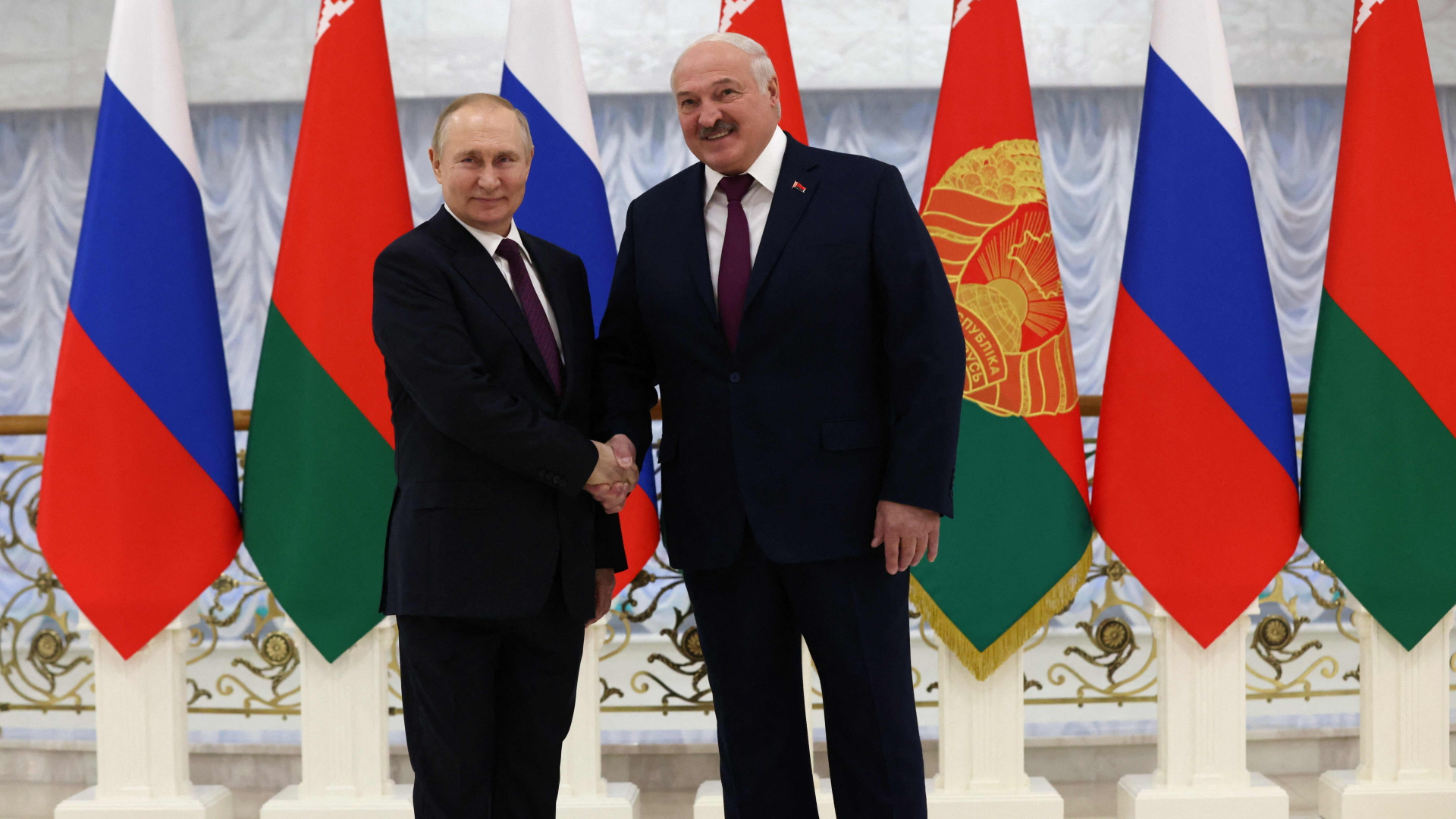Wladimir Putin (links) und Alexander Lukaschenko | AFP