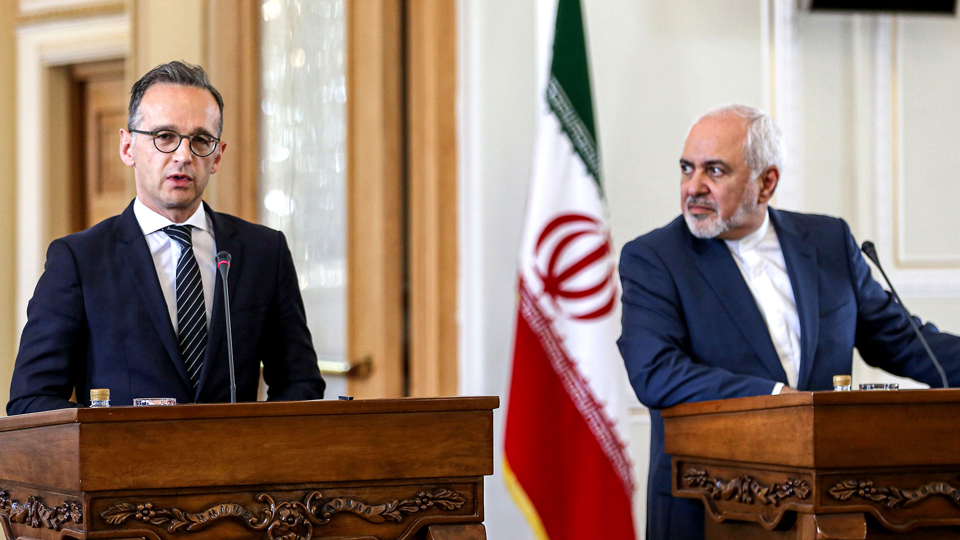 Bundesaußenminister Heiko Maas und sein iranischer Amtskollege Dschawad Zarif | AFP