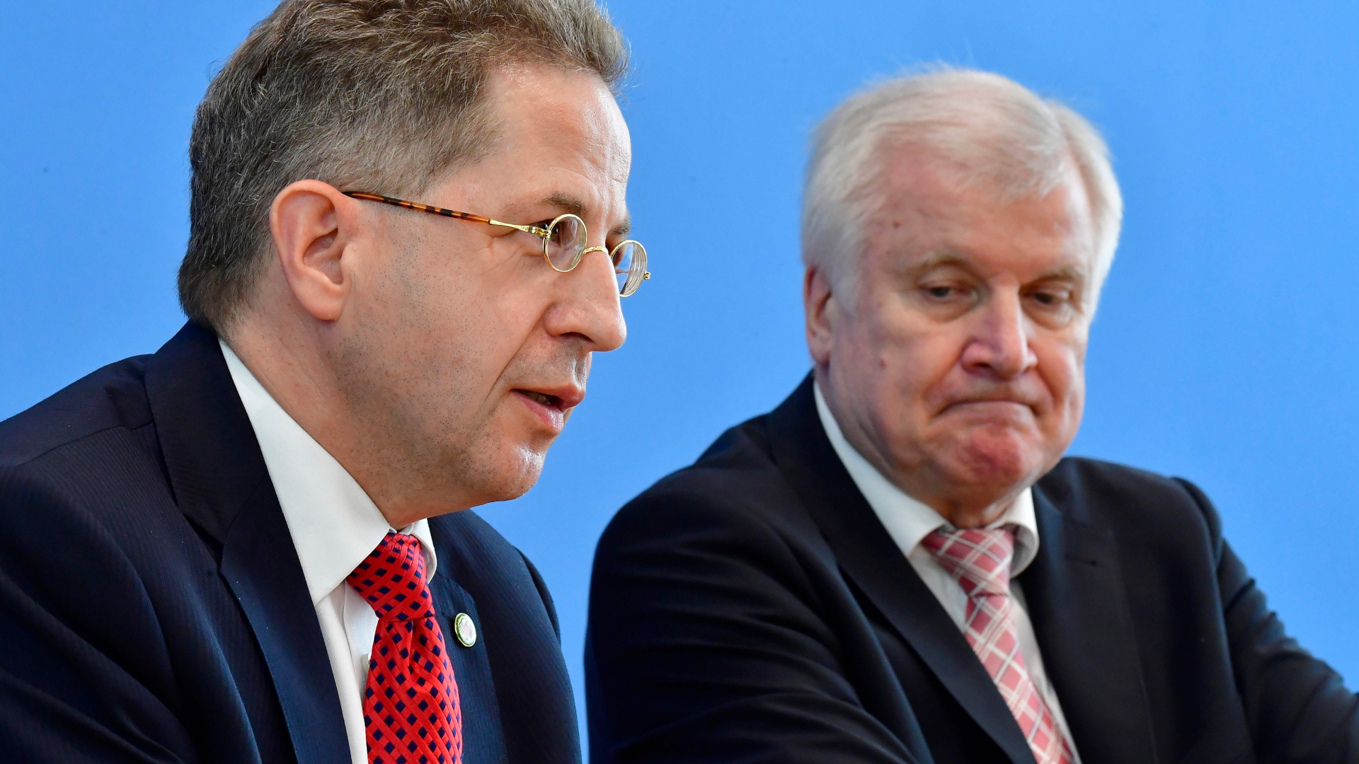 Bundesinnenminister Seehofer und Verfassungsschutzchef Maaßen (Archivbild Juli 2018) | AFP