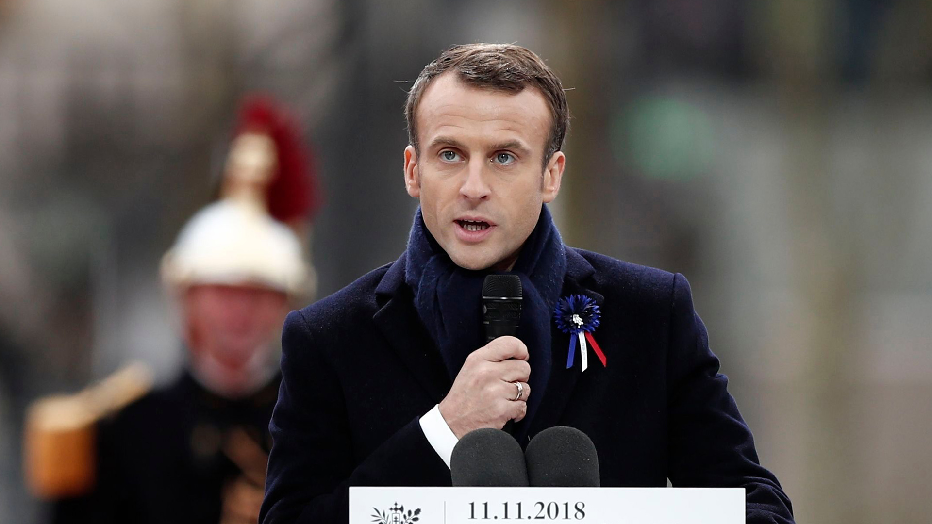 Der französische Präsident Emmanuel Macron | Bildquelle: BENOIT TESSIER/POOL/EPA-EFE/REX/