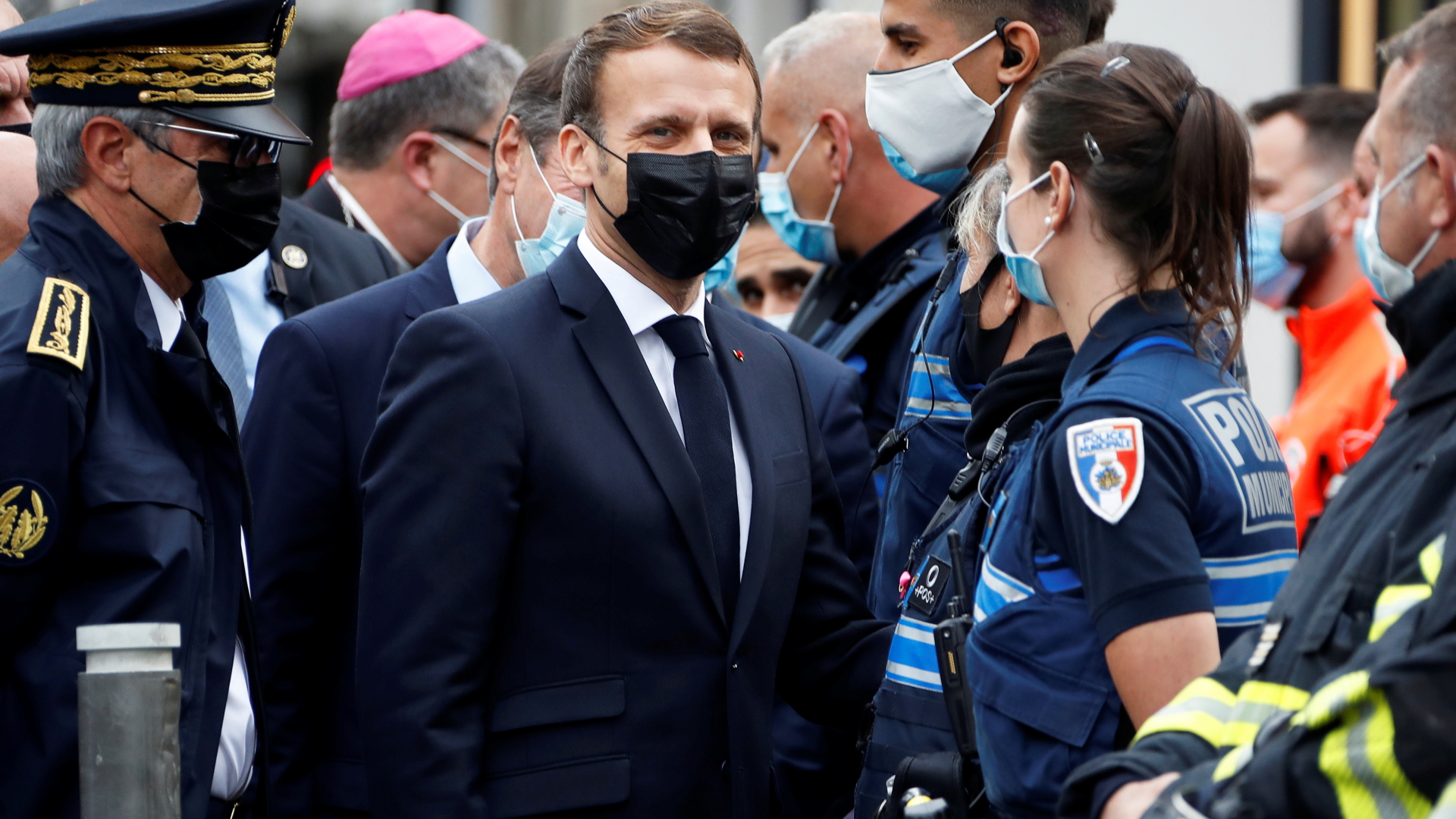 Emanuel Macron in Nizza | Bildquelle: REUTERS