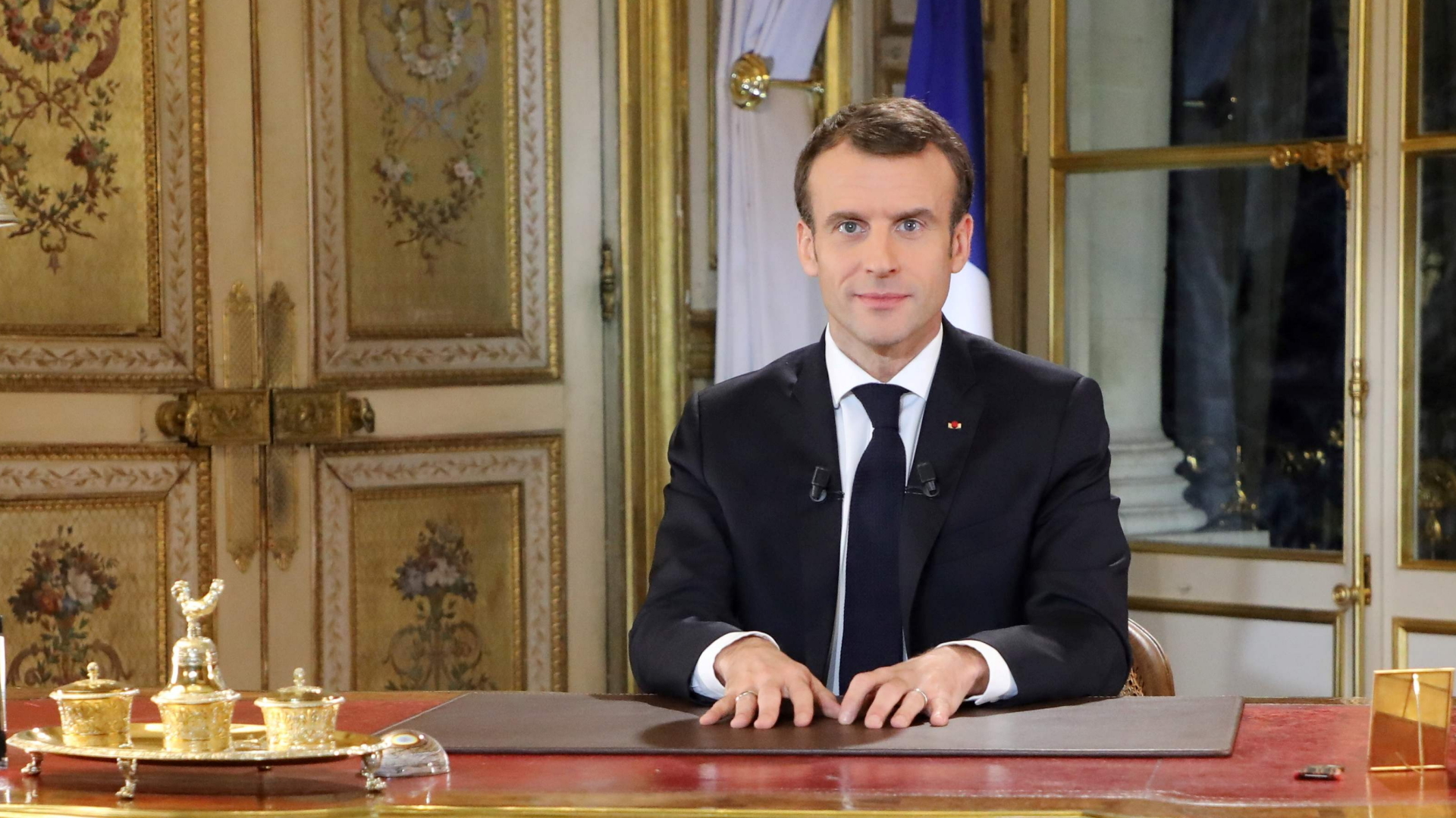 Fernsehansprache des französischen Präsidenten Macron | Bildquelle: AFP
