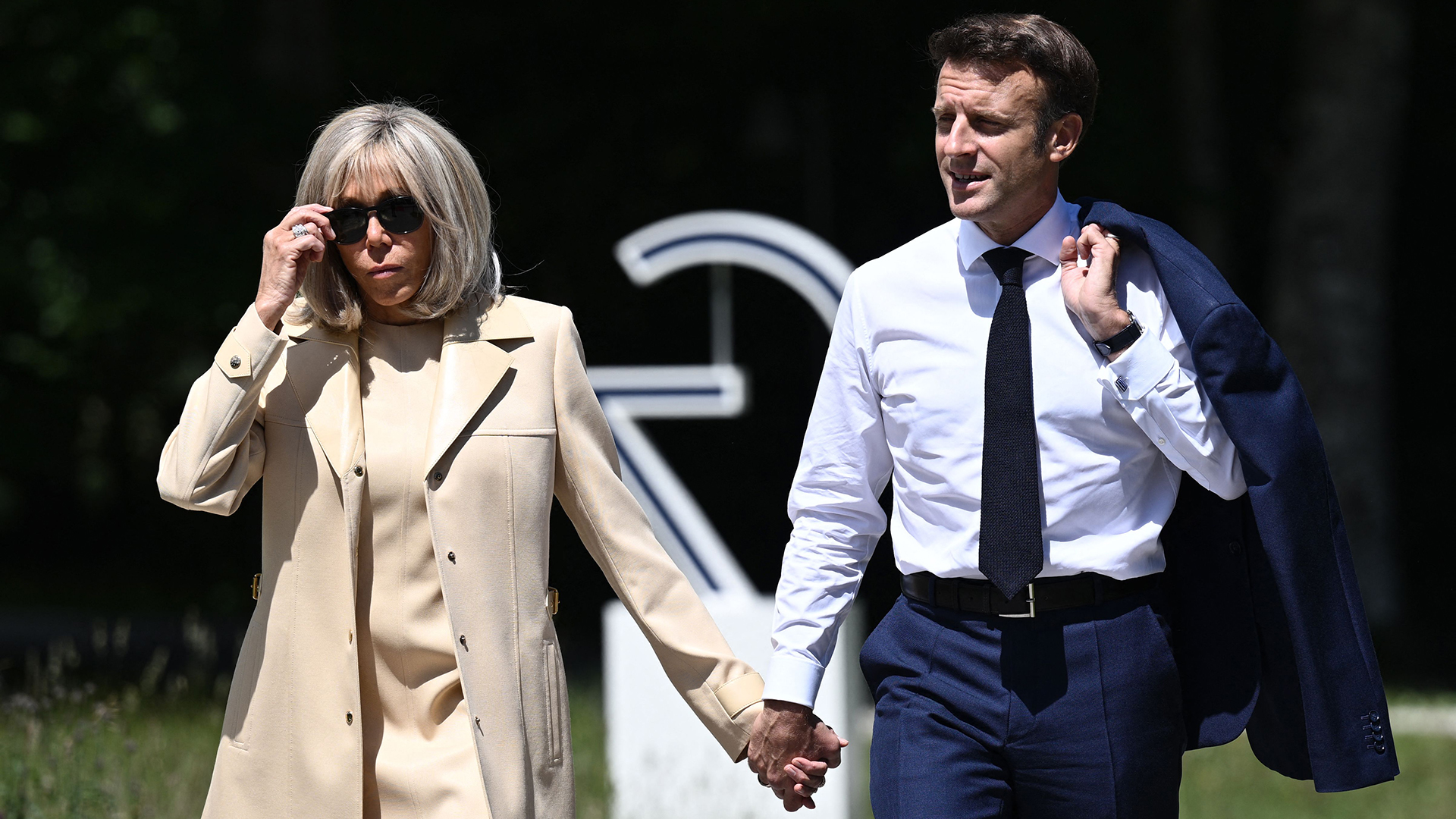 Emmanuel Macron und Brigitte Macron | AFP