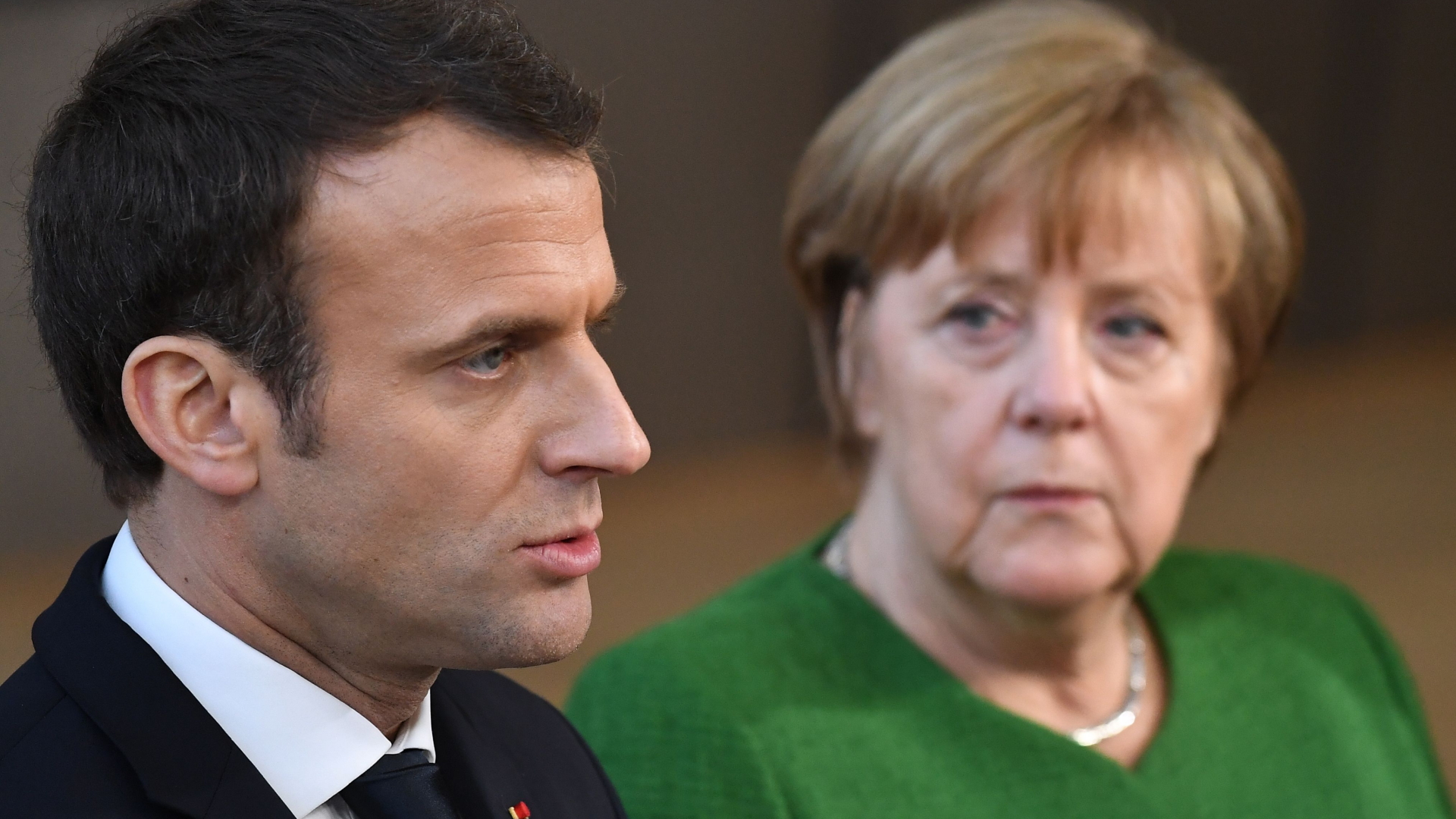 Frankreichs Präsident Macron und Bundeskanzlerin Merkel (18.04.2018) | AFP