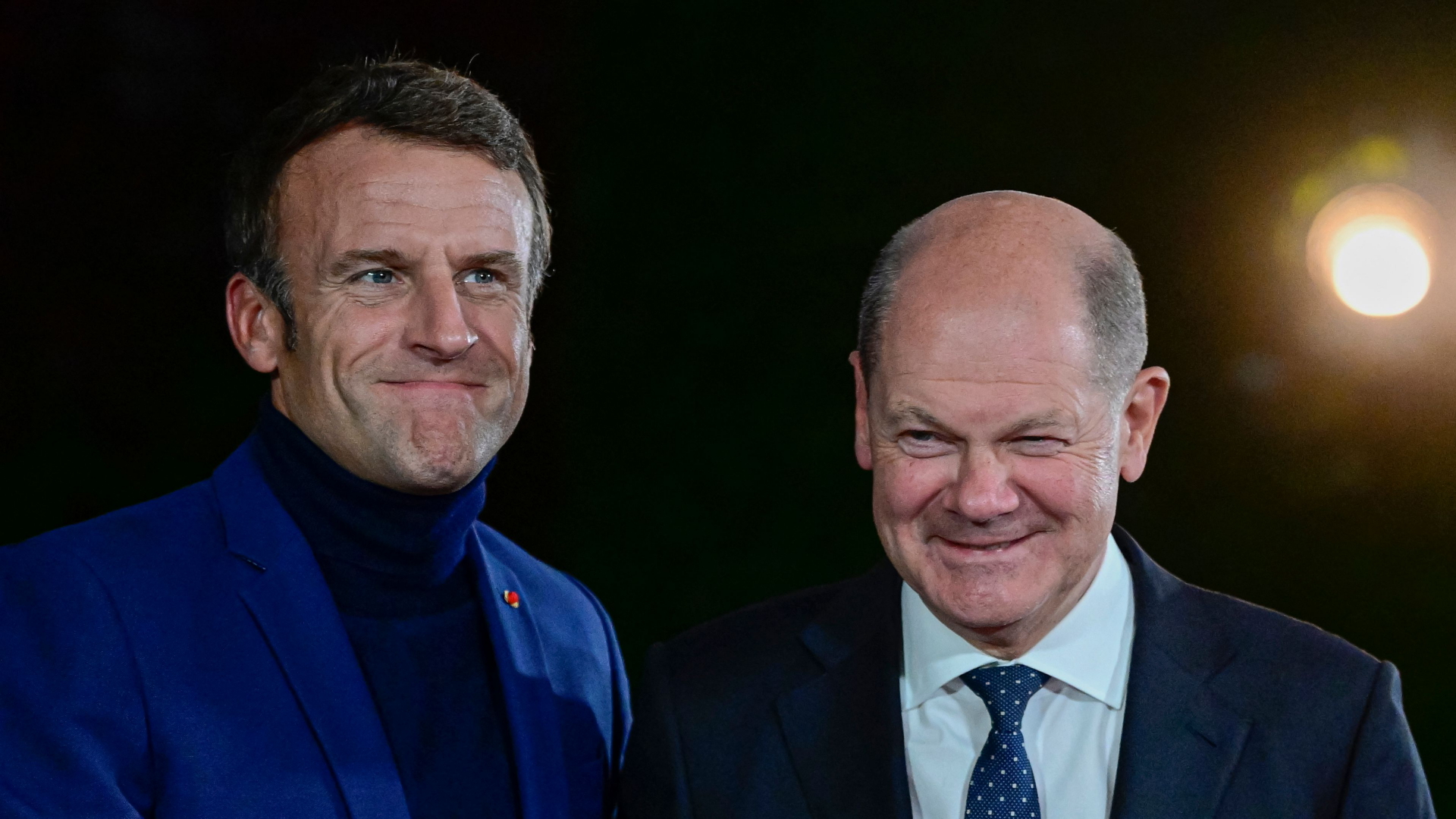 Emmanuel Macron und Olaf Scholz | AFP