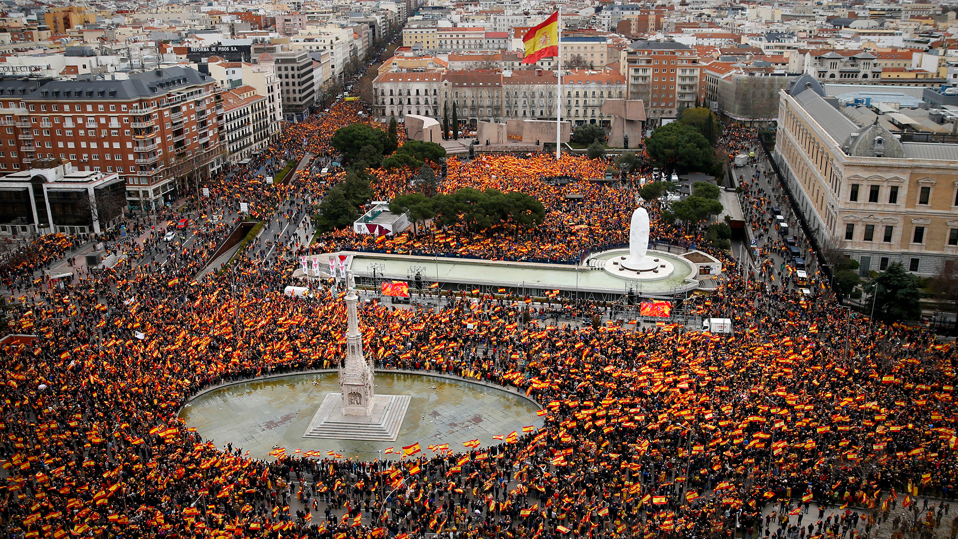 Großdemonstration in Madrid gegen die Regierung Sánchez