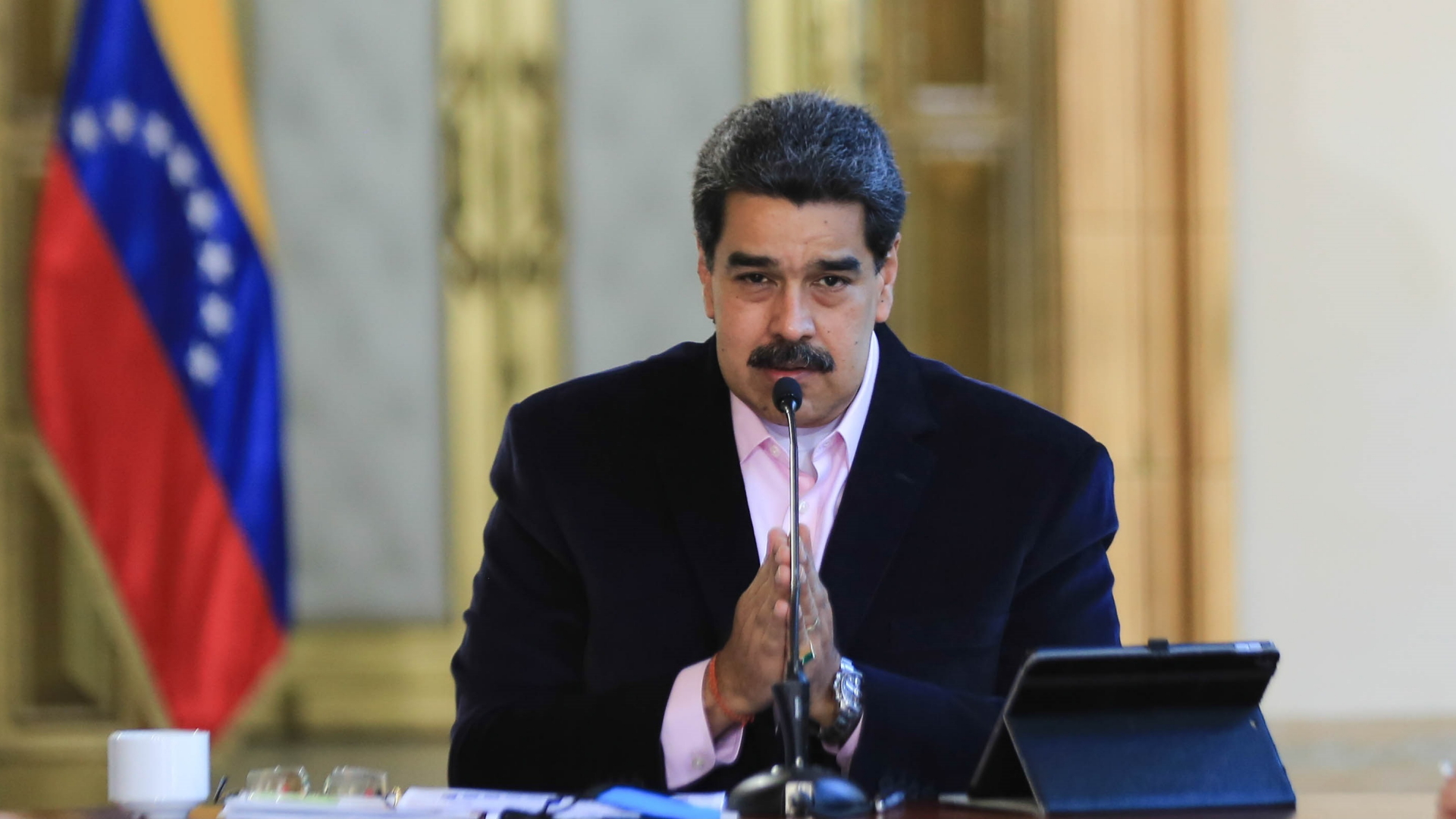 Venezuelas Staatschef Maduro bei einer Fernsehansprache | JHONN ZERPA HANDOUT/EPA-EFE/Shut