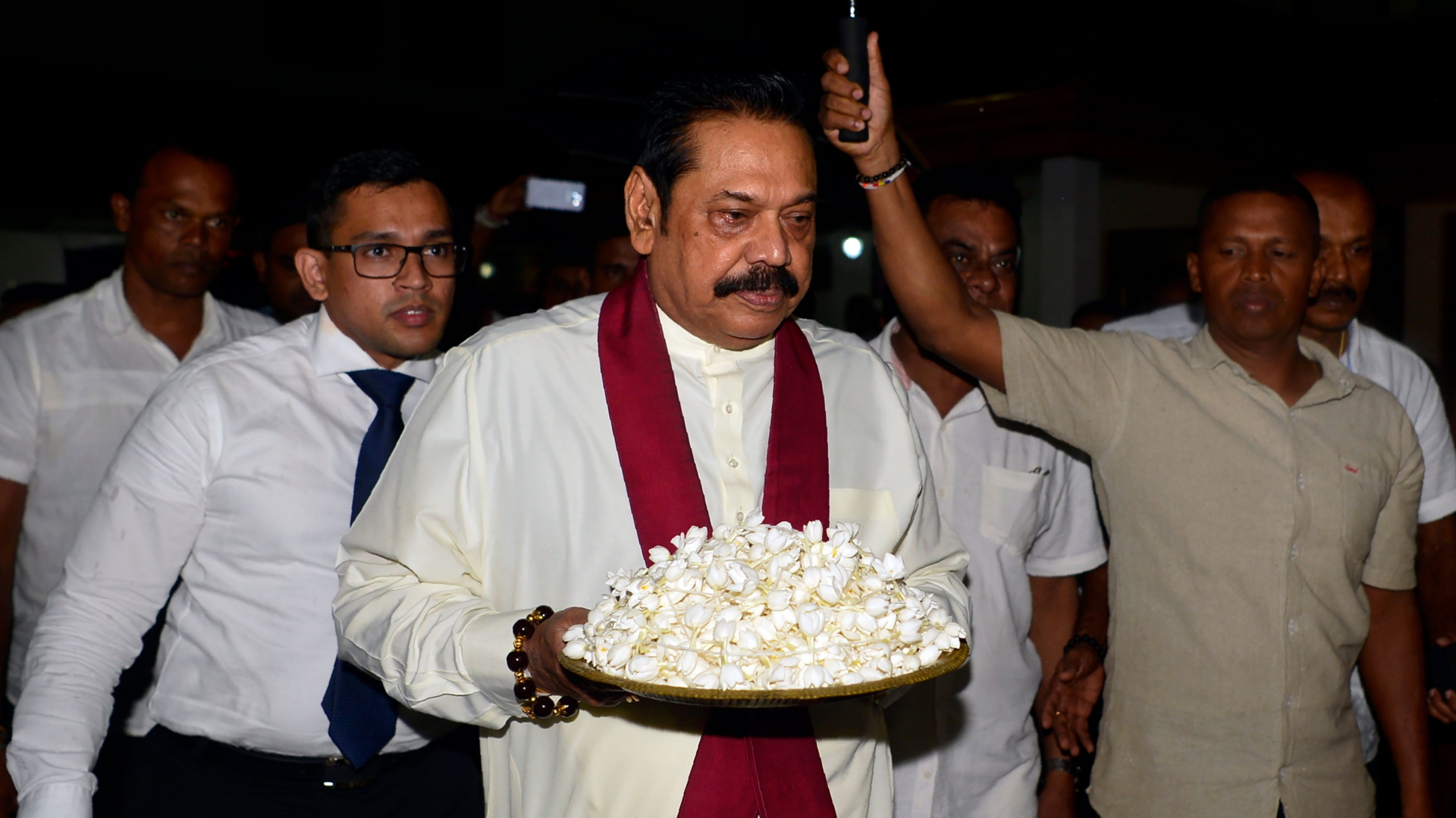 Sri Lankas früherer Präsident und kommende Premierminister Mahinda Rajapakse | Bildquelle: AFP