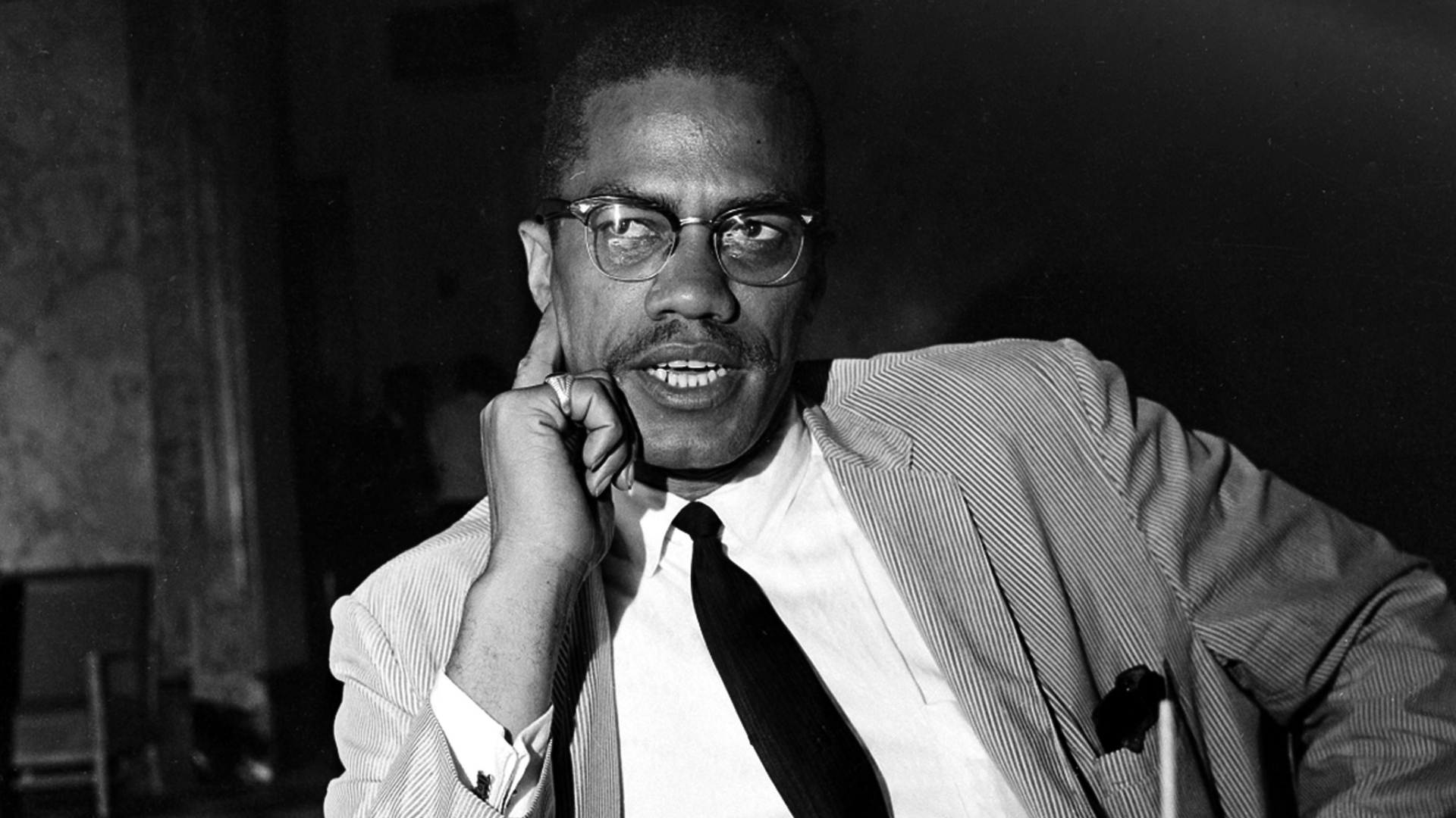 Der Bürgerrechtler Malcolm X im Jahr 1964. | AP