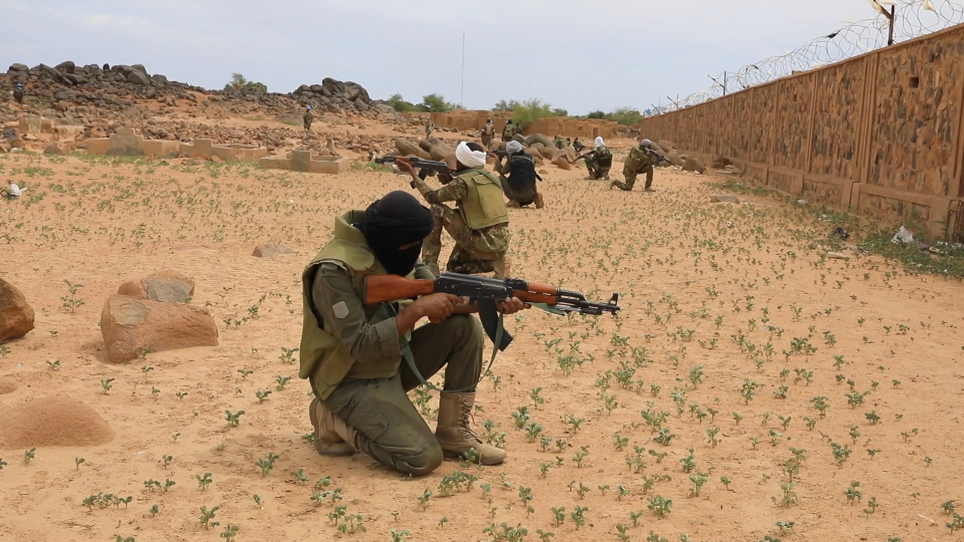 Malische Armeeangehörige beim Training in Kidal | Norbert Hahn