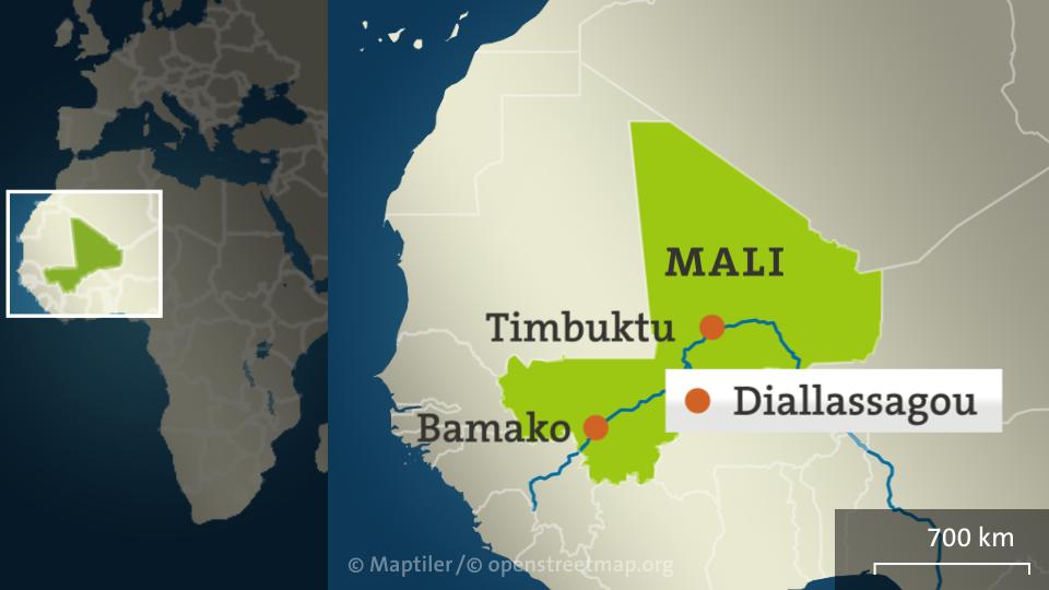 Karte: Diallassagou, Mali