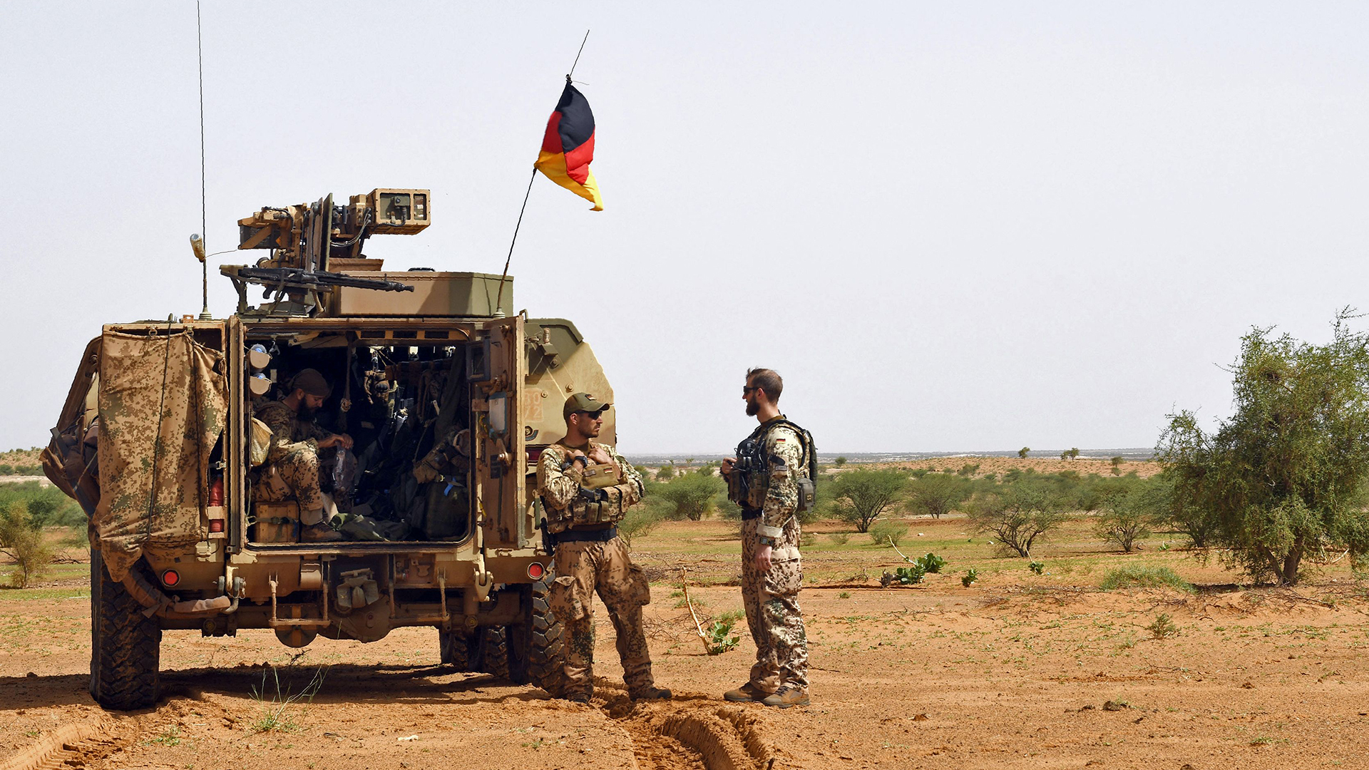 Deutsche Soldaten der Fallschirmspringerabteilung der MINUSMA (Multidimensionale Integrierte Stabilisierungsmission der Vereinten Nationen in Mali) | AFP