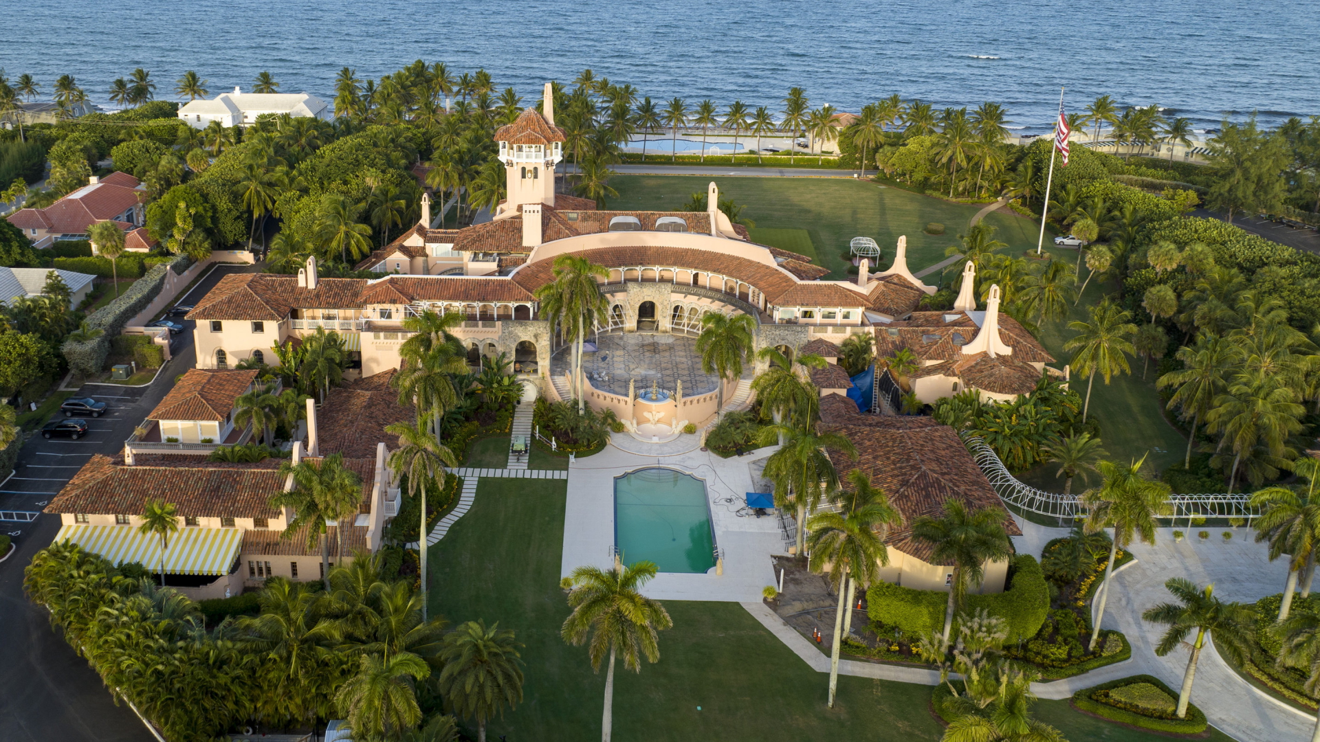 Luftaufnahme von Trumps Anwesen Mar-a-Lago in Florida | AP
