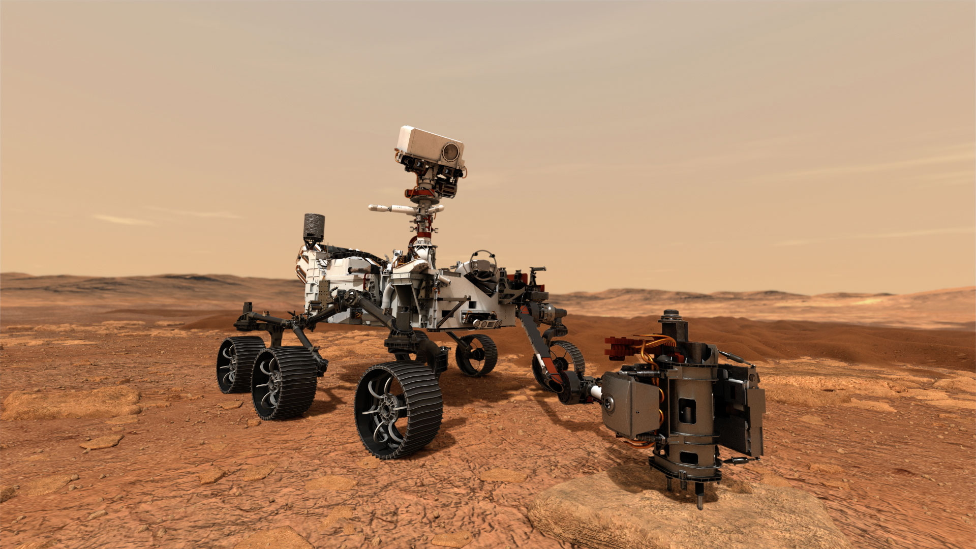 Der Mars-Rover der NASA soll Gesteins- und Bodenproben auf dem Mars sammeln und zur Erde bringen.  | AFP