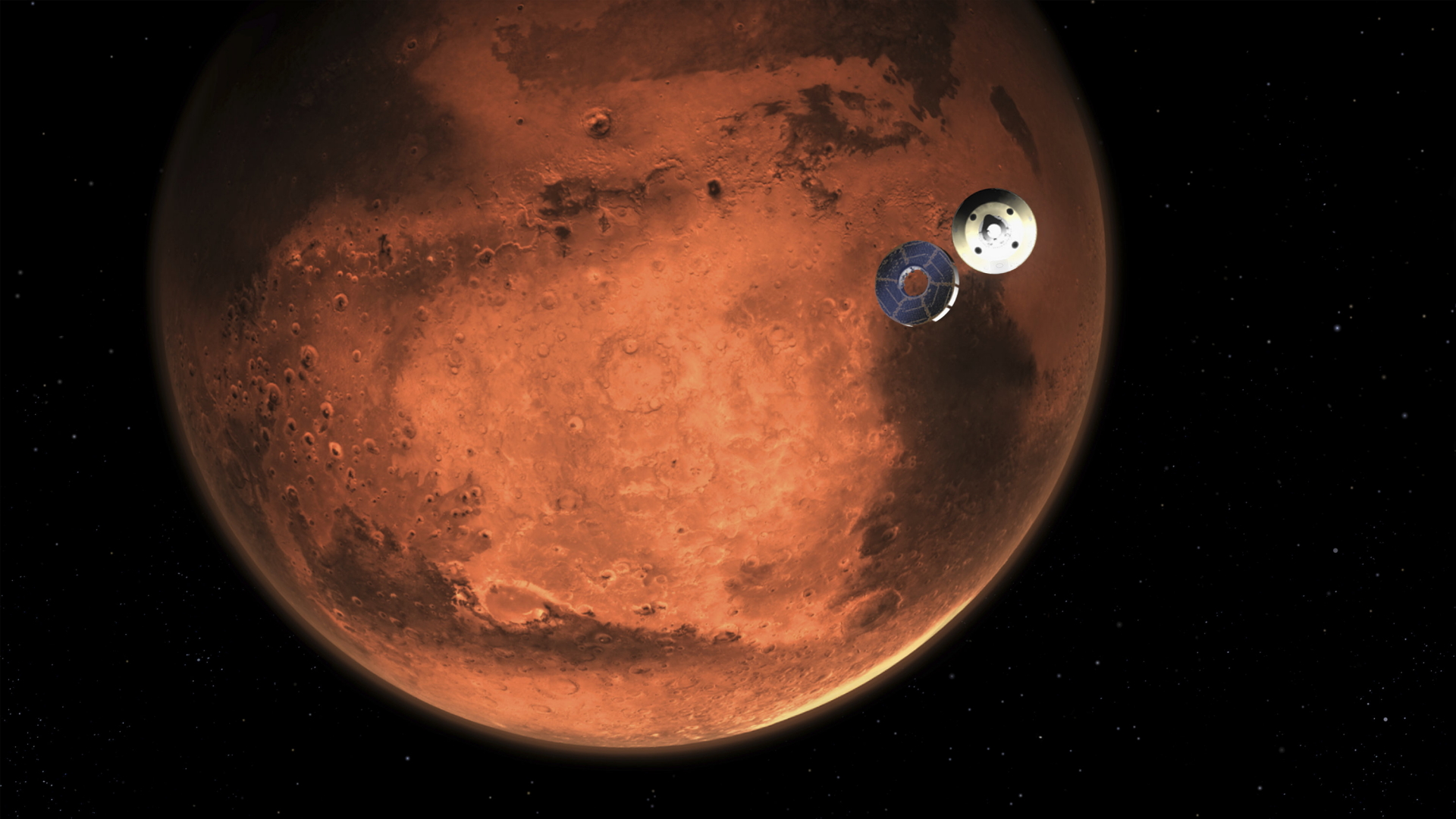 In dieser NASA-Illustration ist der Rover zu sehen. | AP