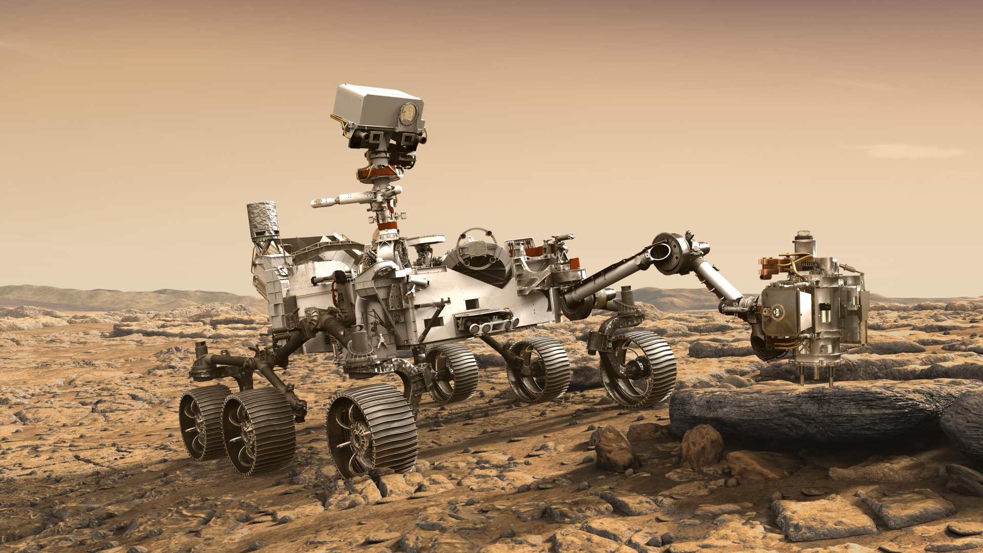 Der neue NASA-Marsroboter "Perseverance" | dpa