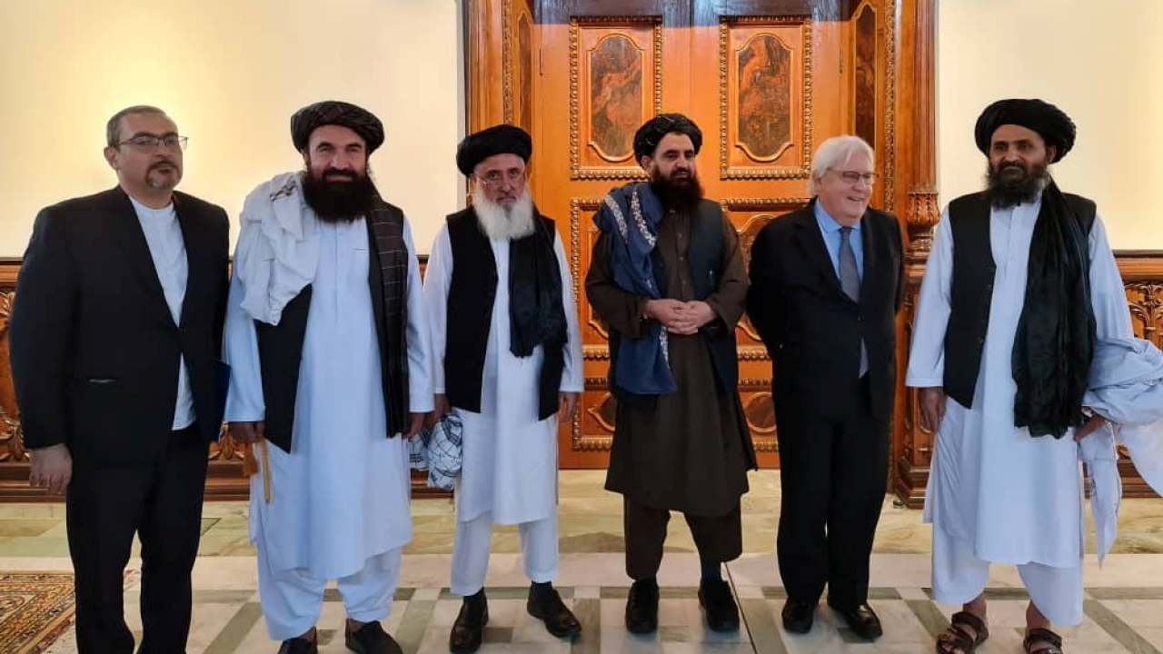 Martin Griffiths mit Taliban in Kabul | via REUTERS