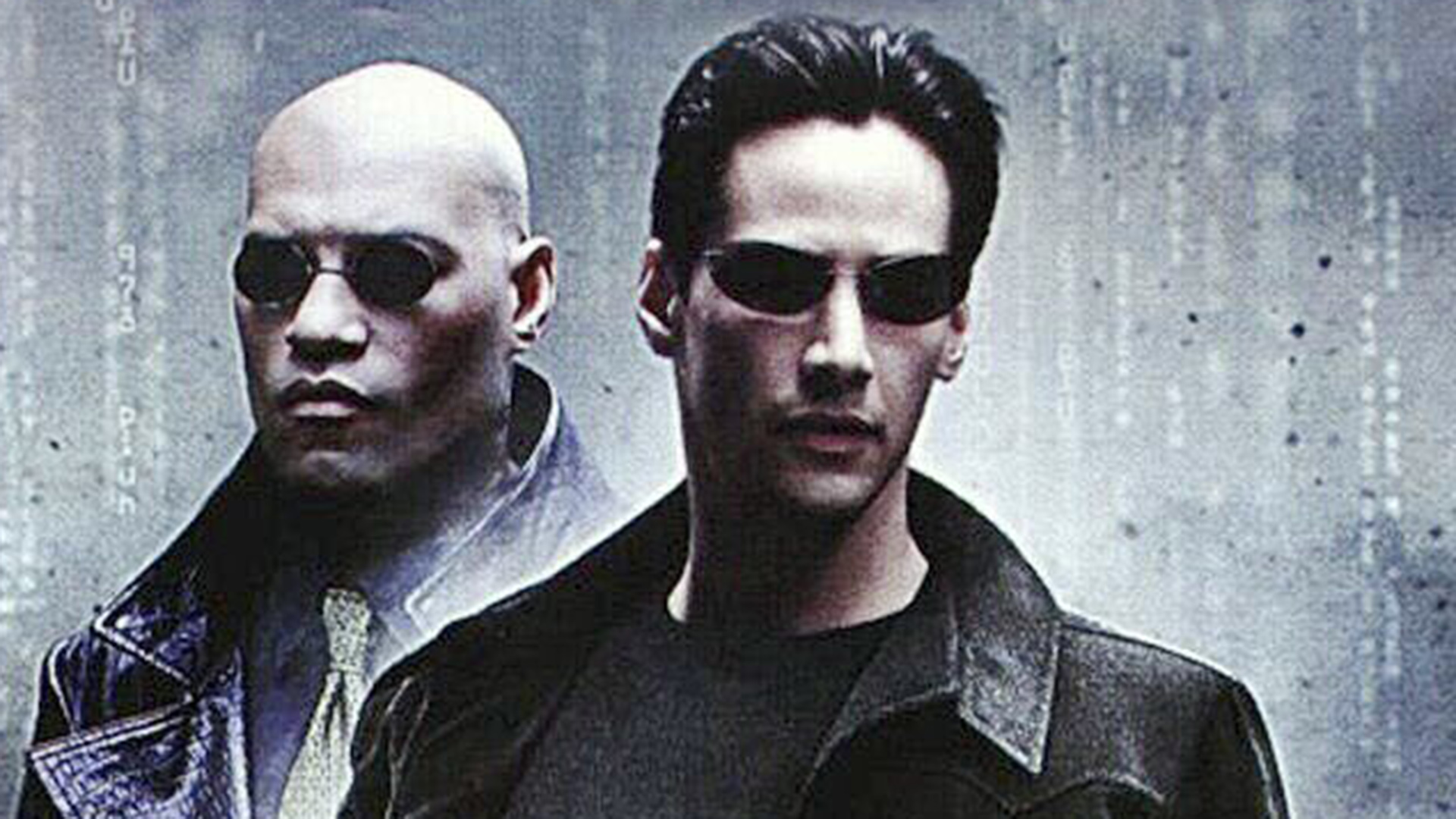  Matrix-Charaktere Morpheus (Laurence Fishburne) und Neo (Keanu Reeves), l-r | picture alliance / United Archiv
