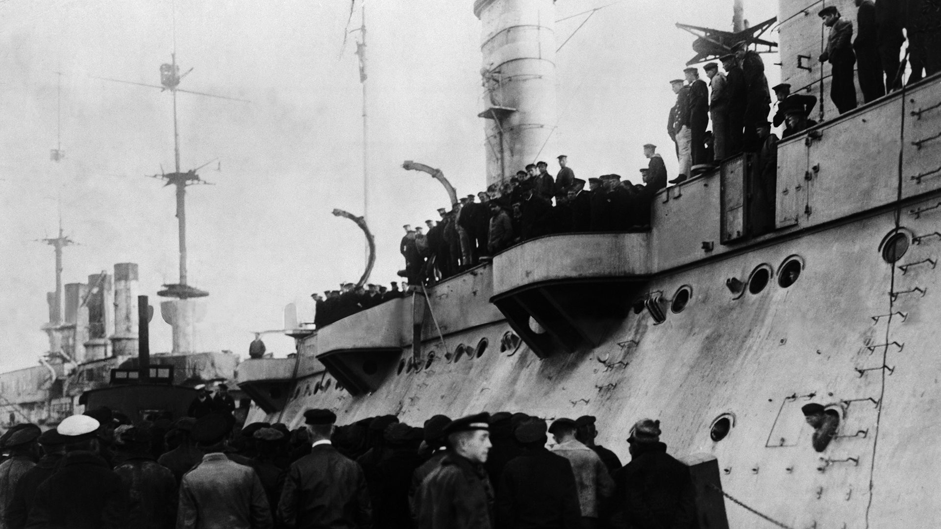 Meuterei der Matrosen der deutschen Hochseeflotte in Kiel