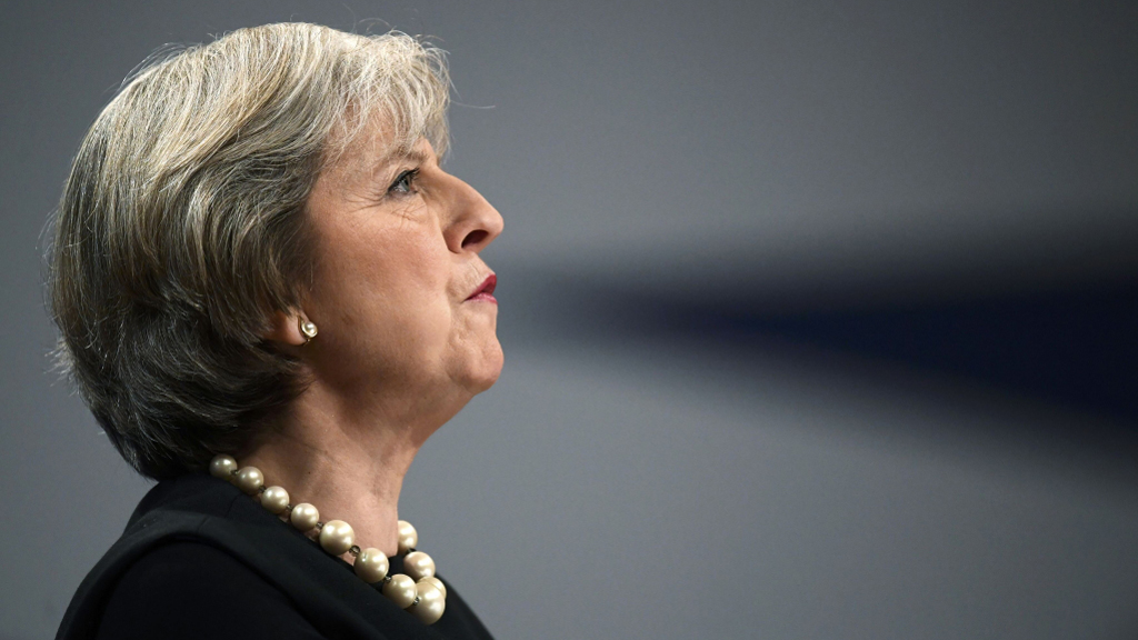 Theresa May spricht auf dem Tory-Parteitag | REUTERS