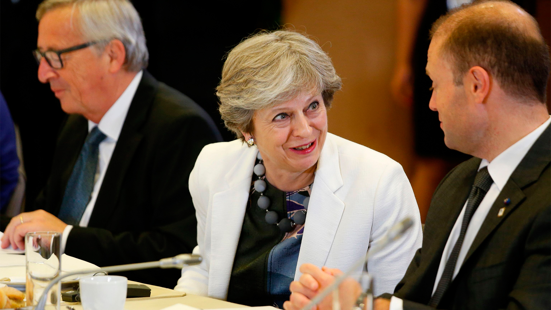 Theresa May beim EU-Gipfel | AFP