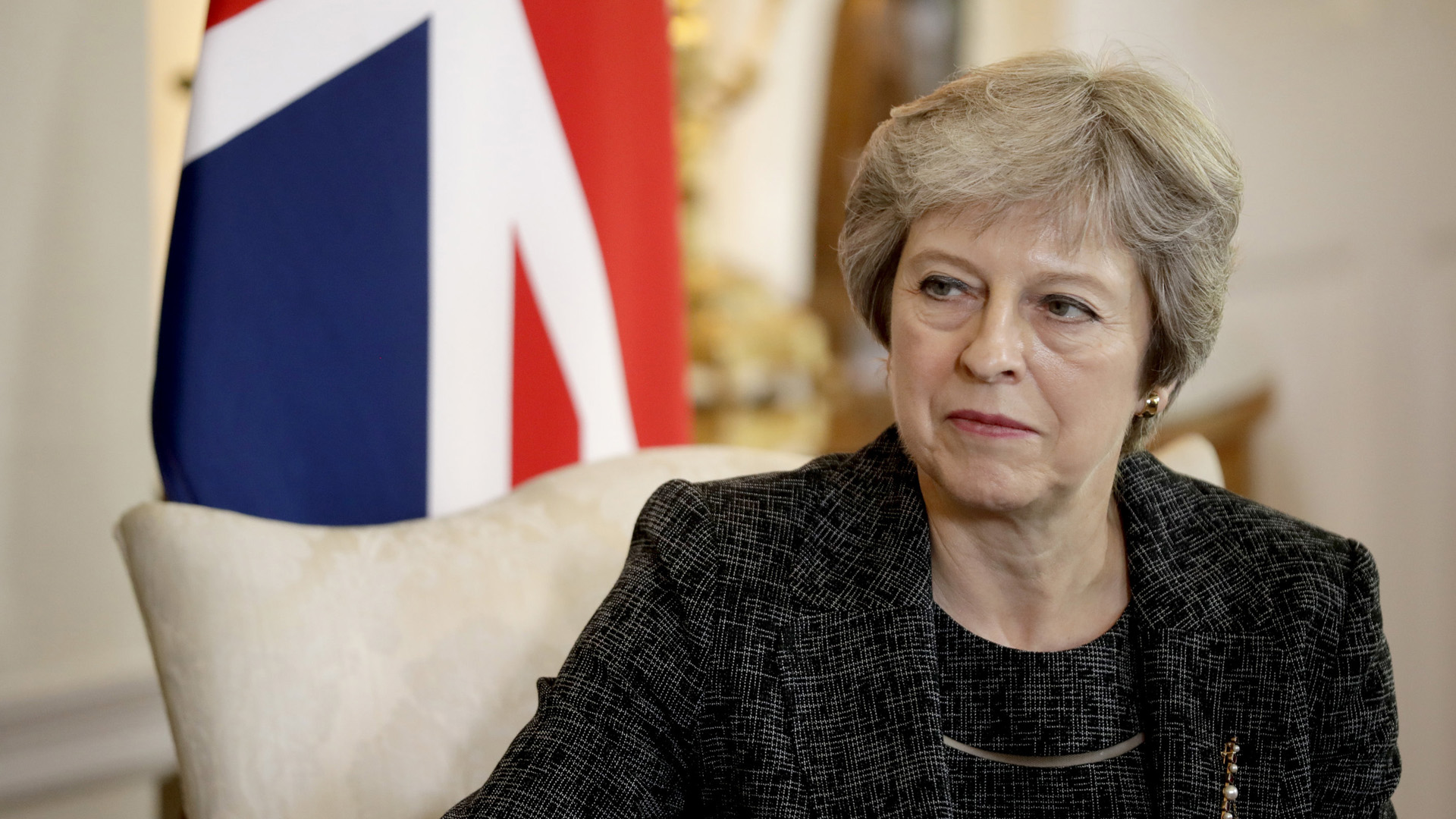 Die britische Premierministerin Theresa May | AP