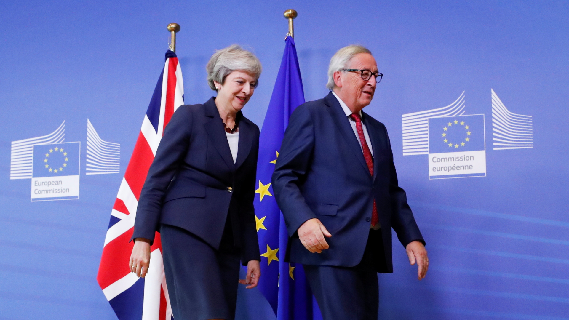 May und Juncker in Brüssel | REUTERS