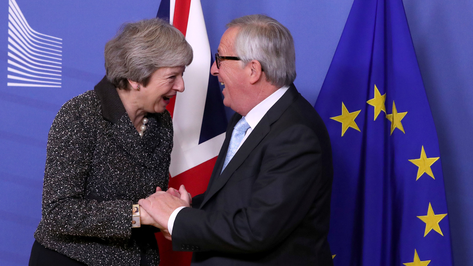 May und Juncker bei einem Treffen Mitte Dezember | REUTERS