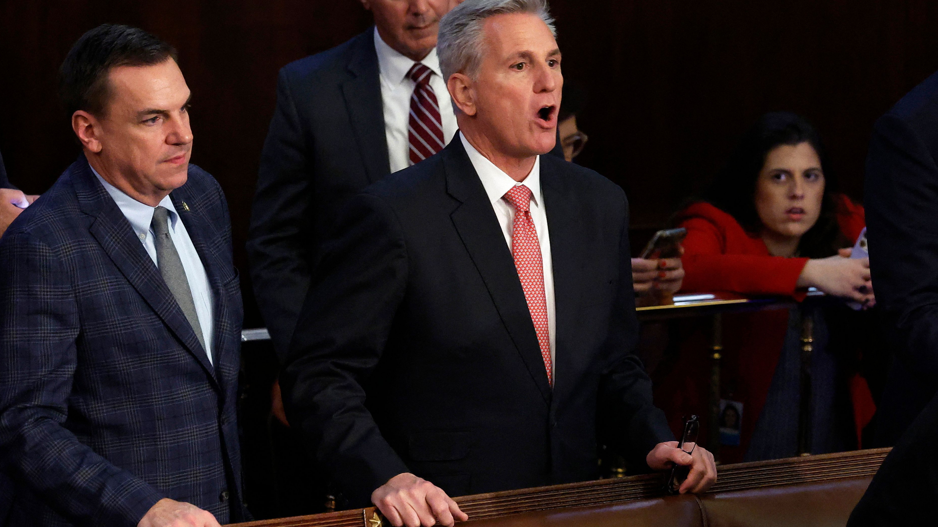 Der Anführer der Republikaner, Kevin McCarthy, im US-Repräsentantenhaus | Getty Images via AFP