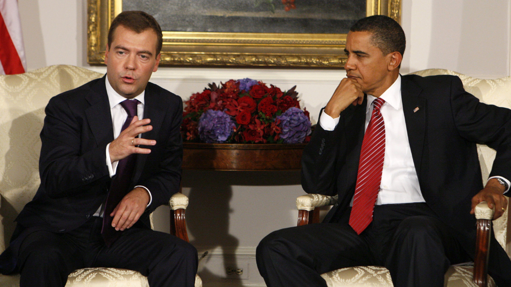 Dimitri Medwedjew und Barack Obama