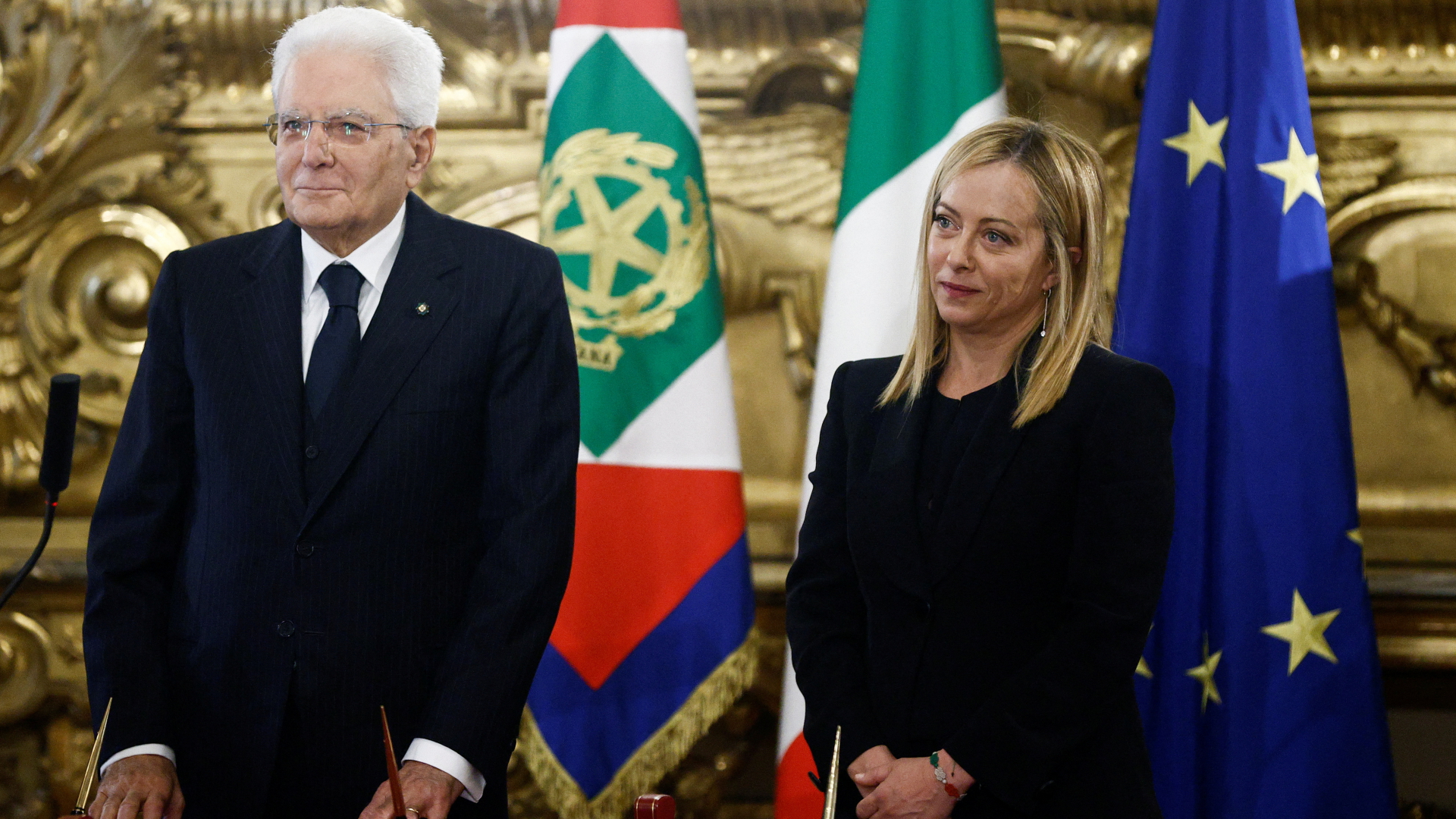Sergio Mattarella und Giorgia Meloni | REUTERS