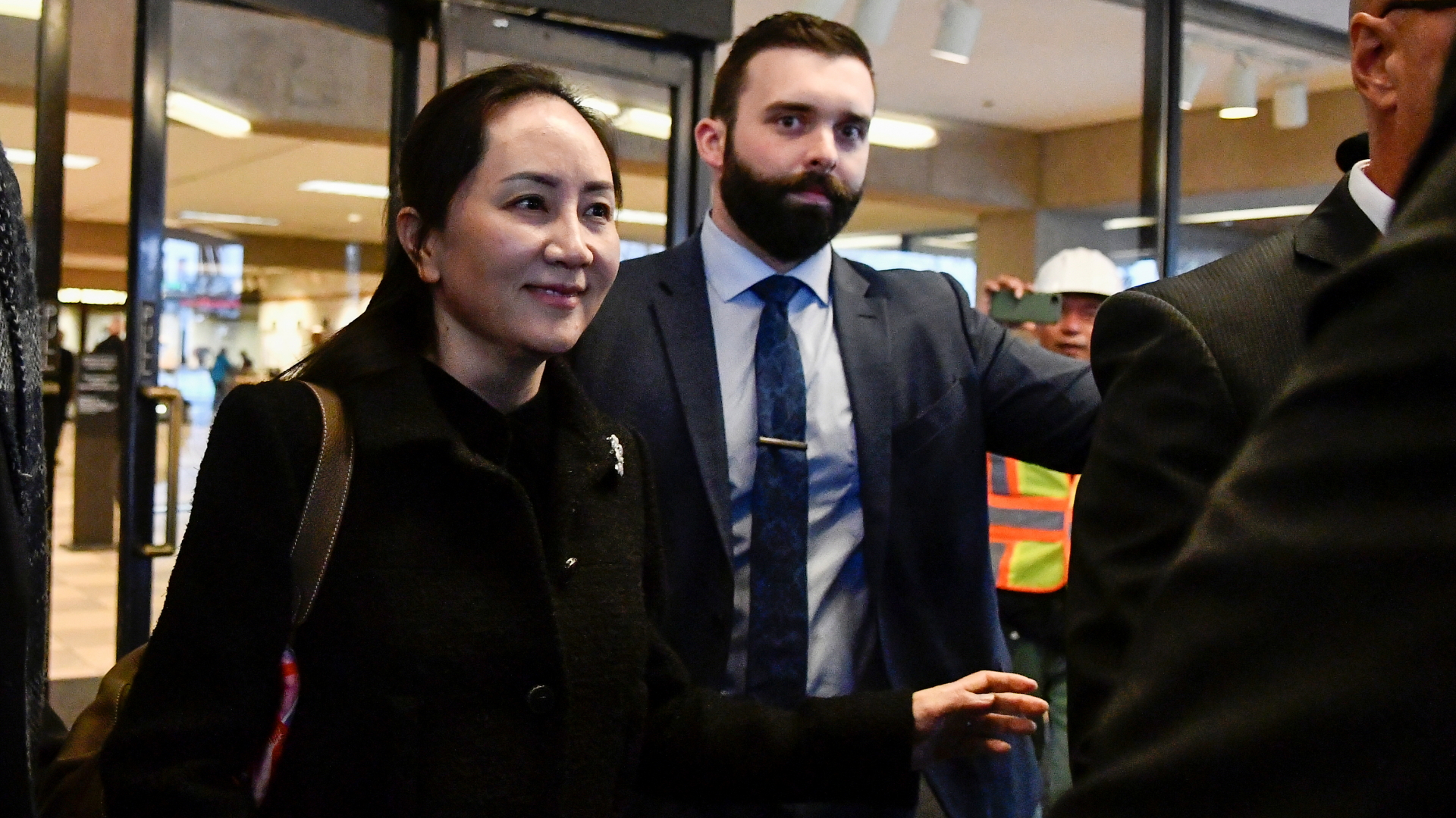Huawei-Finanzchefin Meng Wanzhou vor dem Gericht in Vancouver. | REUTERS