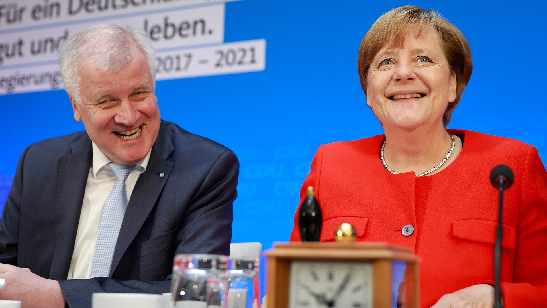 Angela Merkel und Horst Seehofer | AFP