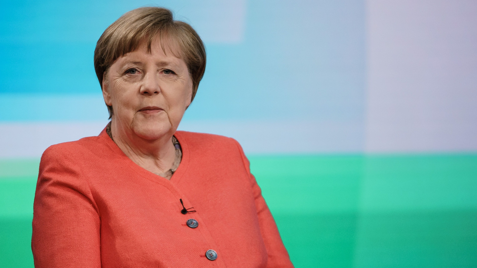 Bundeskanzlerin Angela Merkel in der ARD-Sendung "Farbe bekennen"