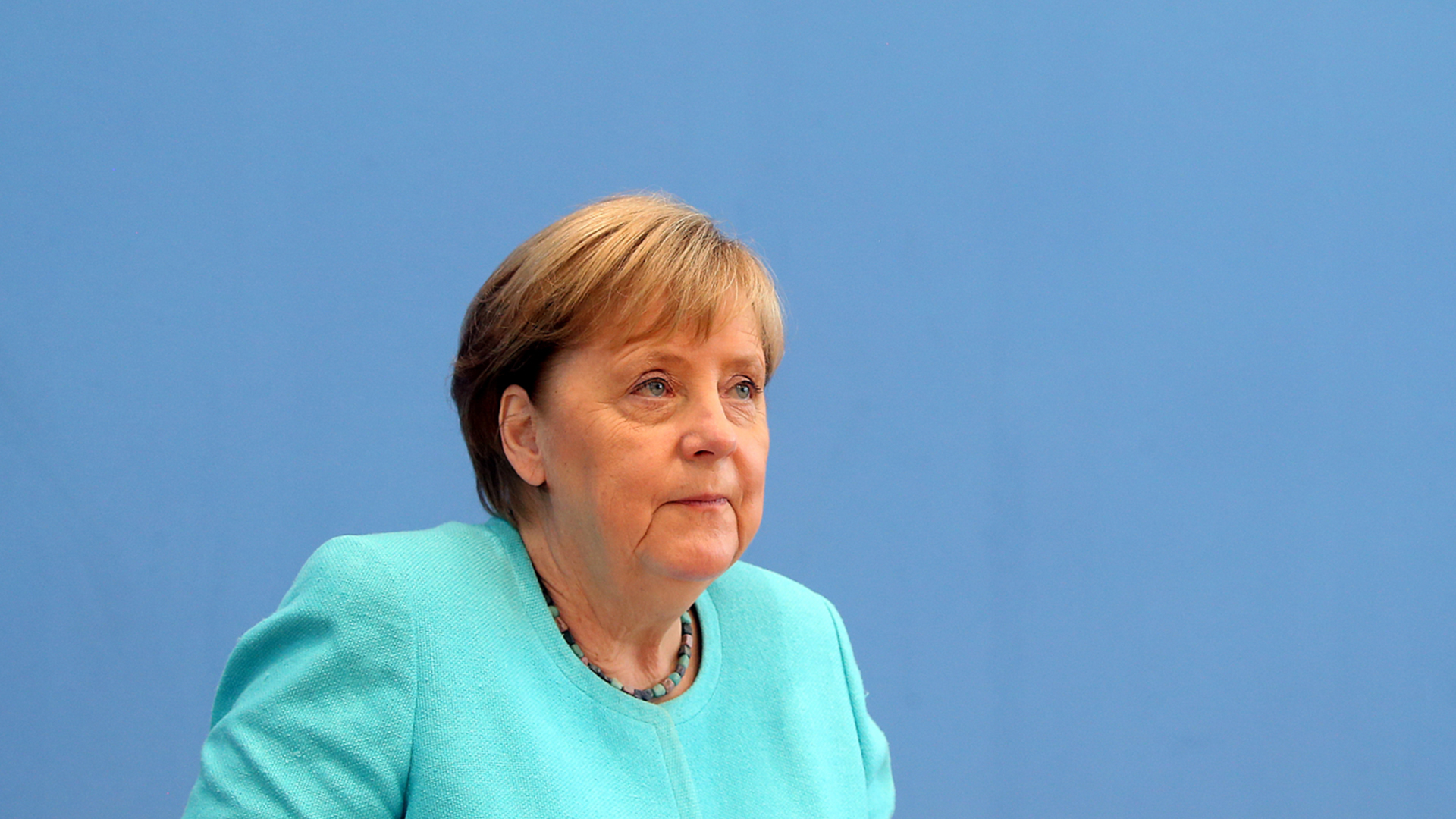Angela Merkel bei der Sommer-Pressekonferenz | dpa