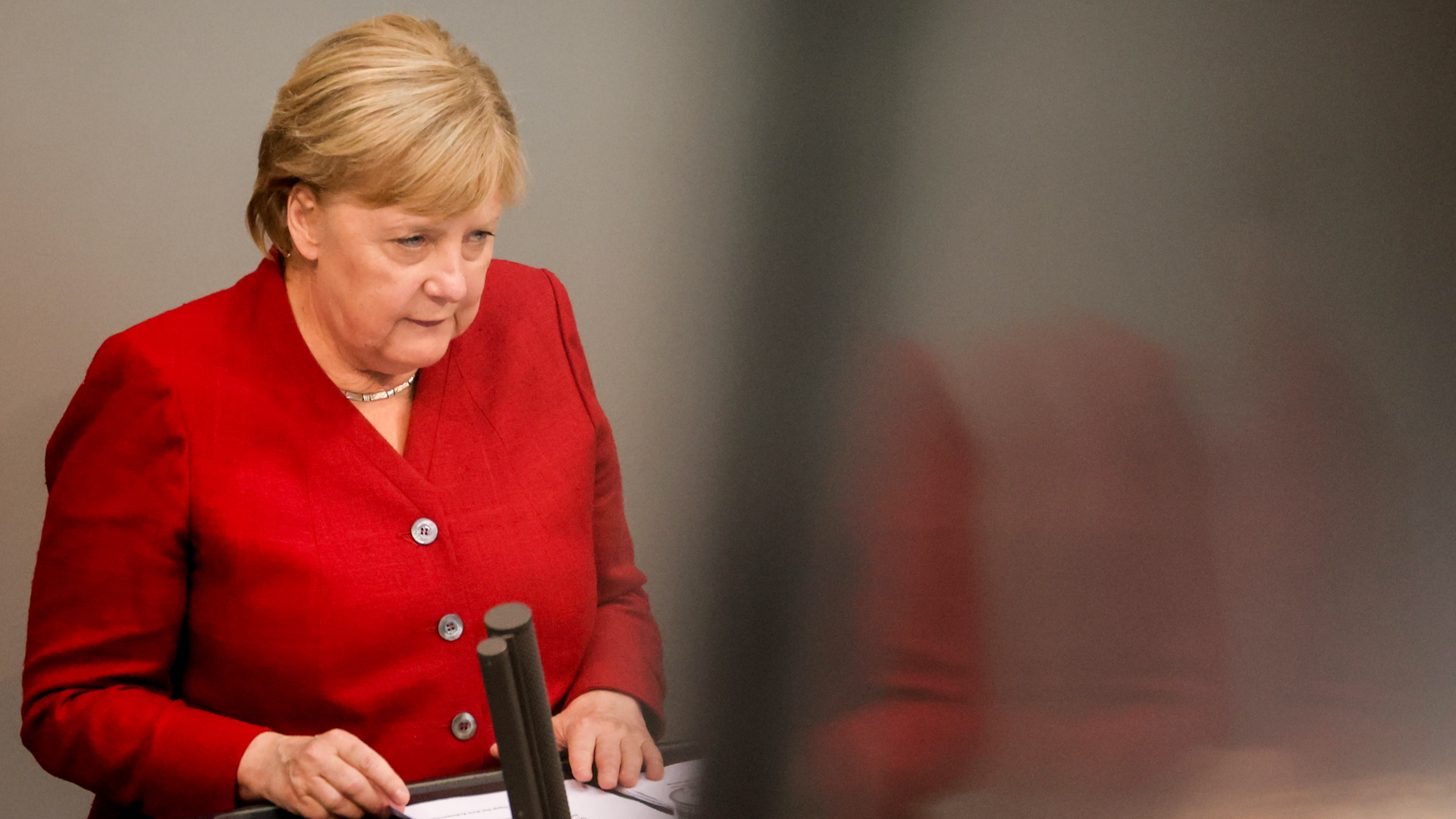 Kanzlerin Merkel bei der Regierungserklärung vor dem Bundestag | EPA