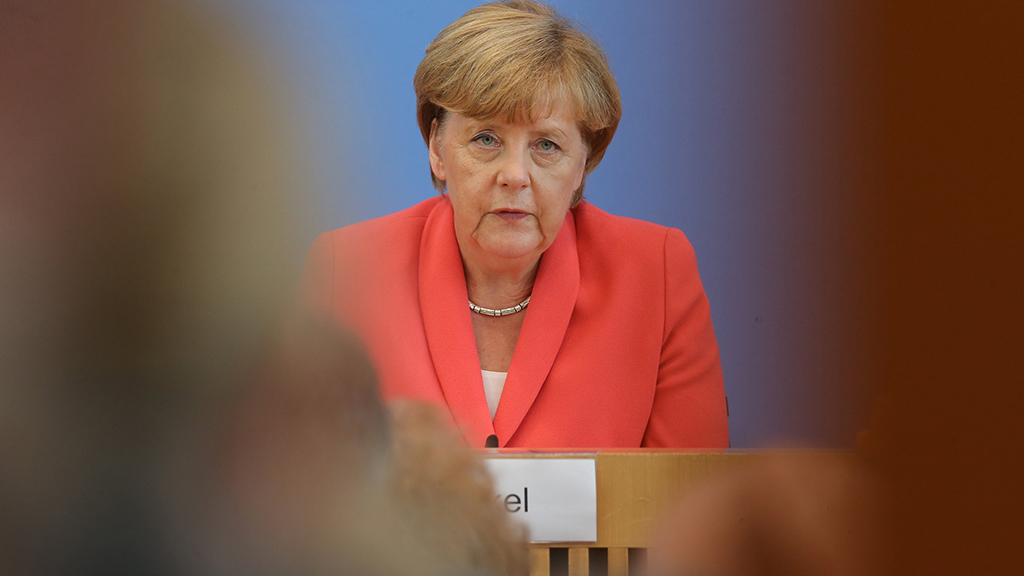 Pressekonferenz mit Bundeskanzlerin Merkel | dpa