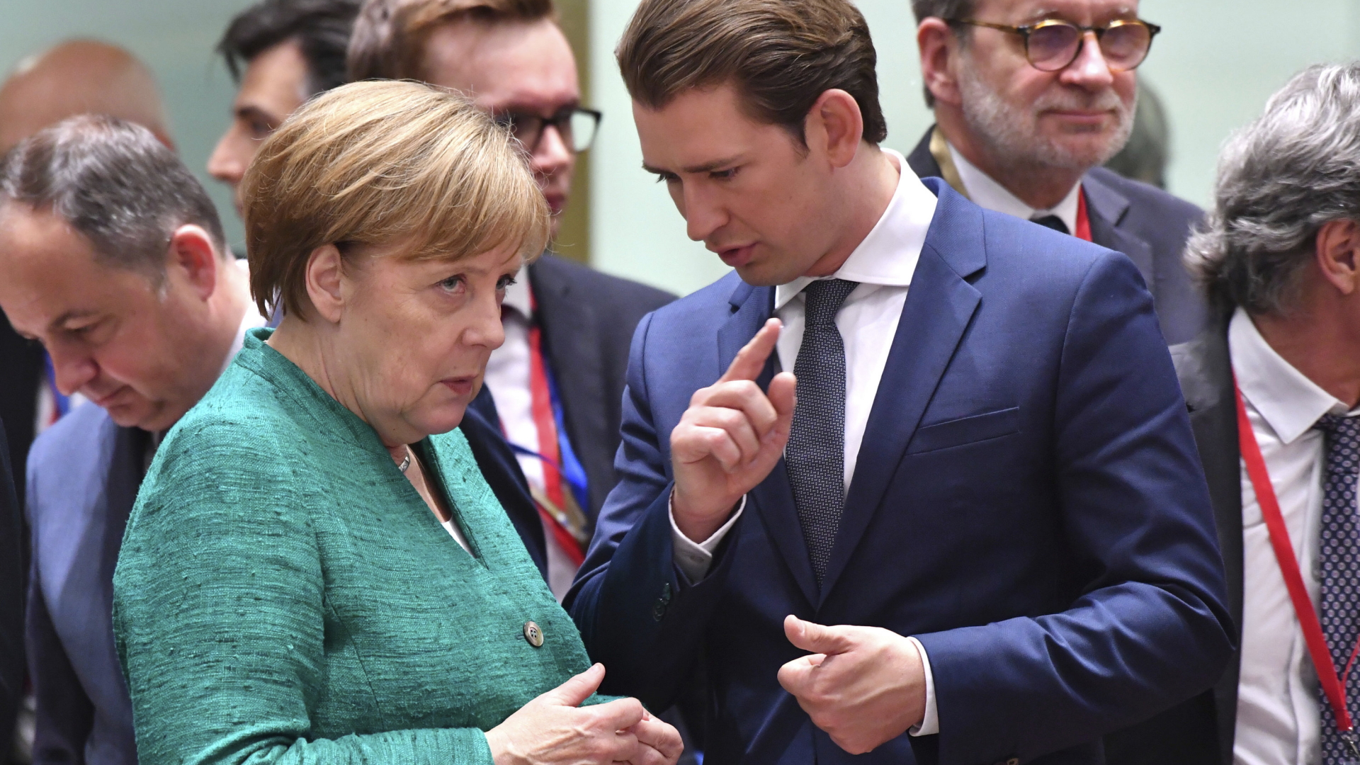 Angela Merkel und Sebastian Kurz | dpa