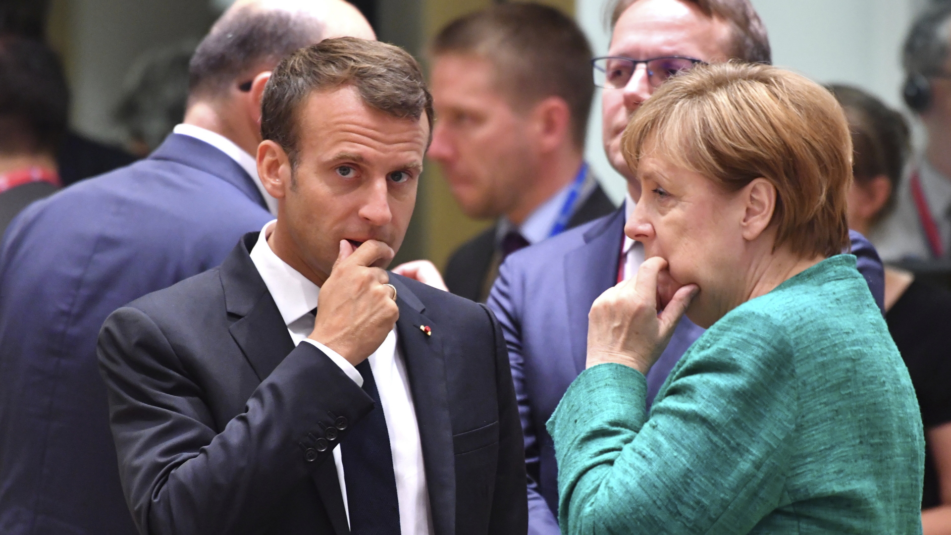Angela Merkel und Macron | dpa