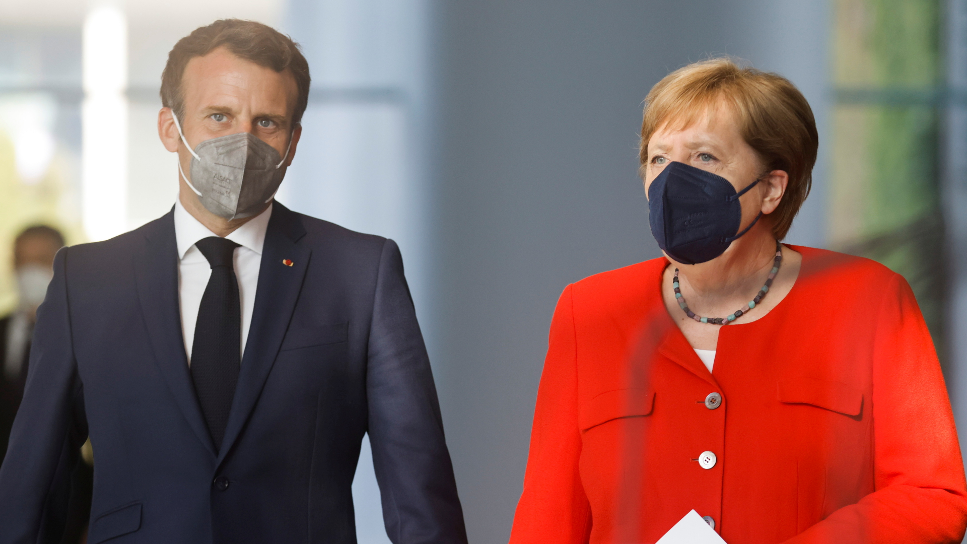 Bundeskanzlerin Angela Merkel und Frankreichs Präsident Emmanuel Macron | dpa
