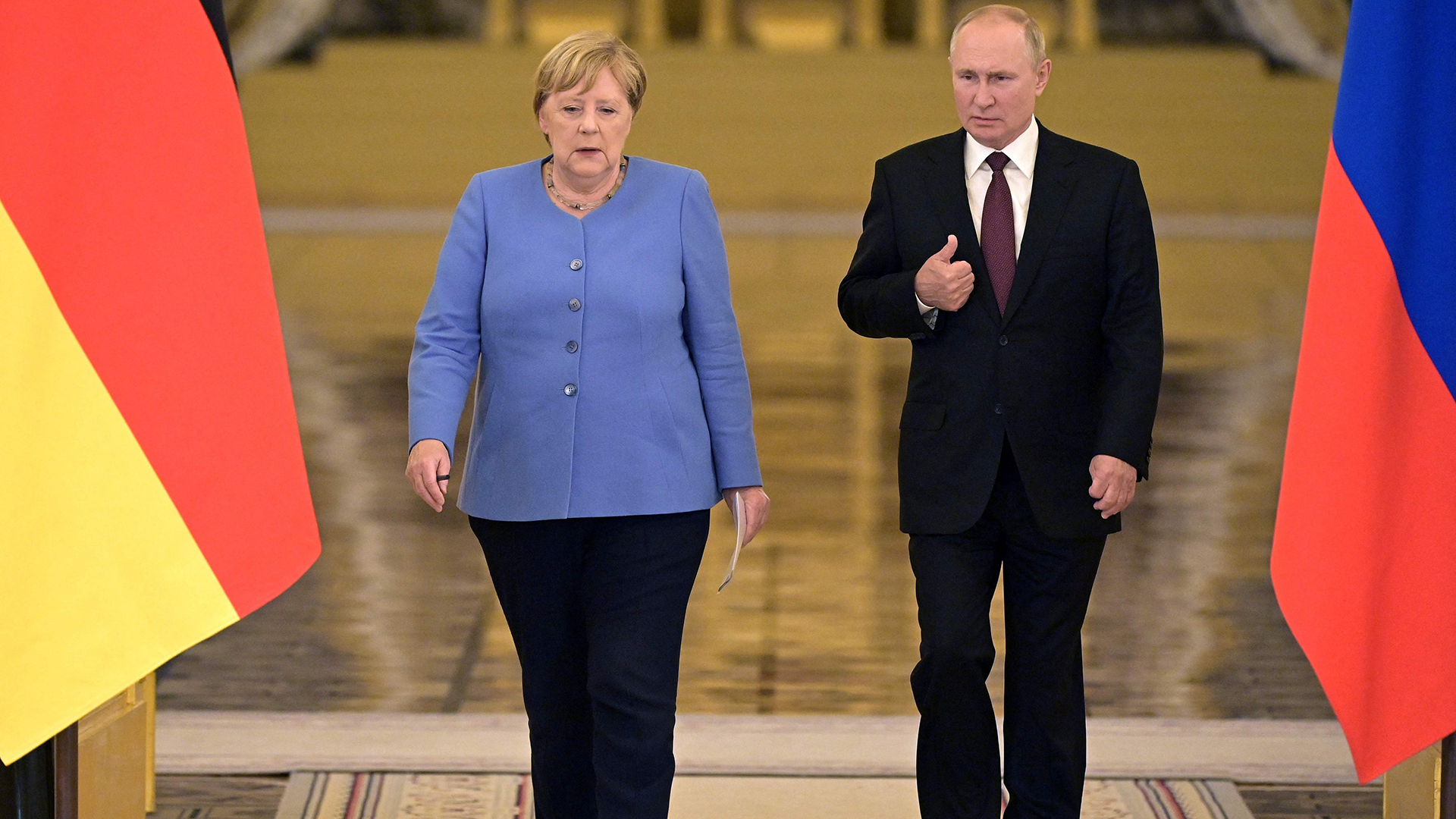 Angela Merkel und Wladimir Putin | AFP