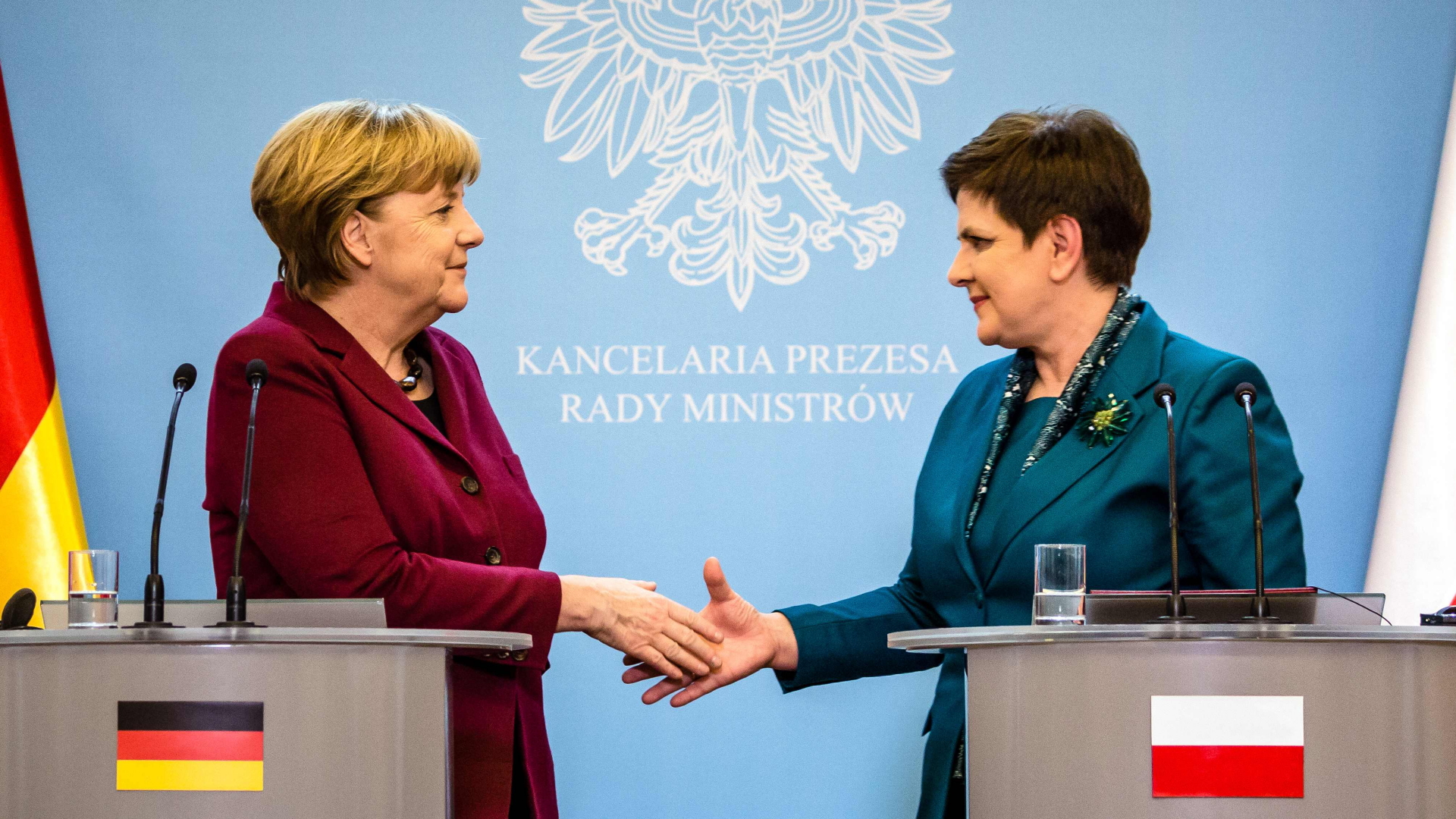 Angela Merkel und Beata Szydlo | AFP